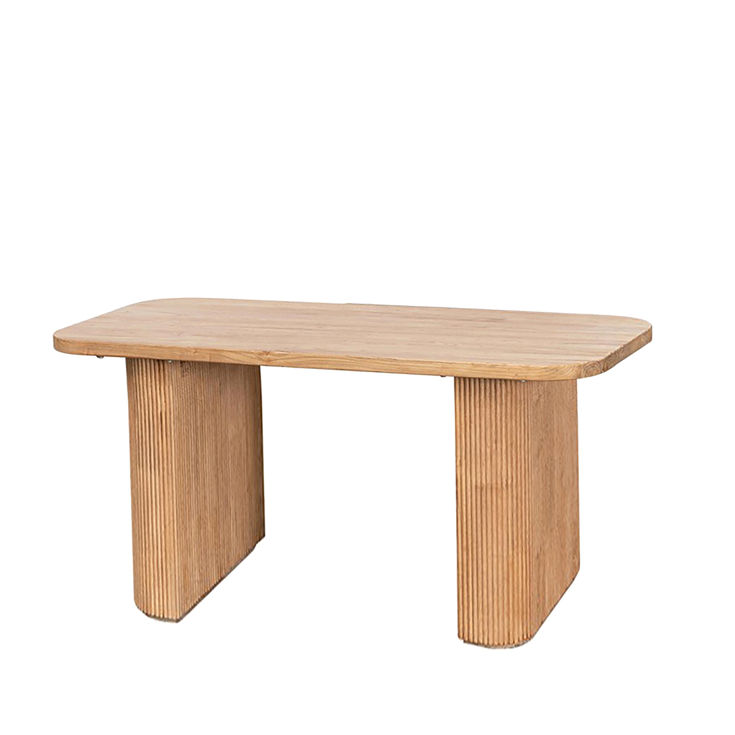 TAVOLO C/PIANO STONDATO 200X100XH77 CM