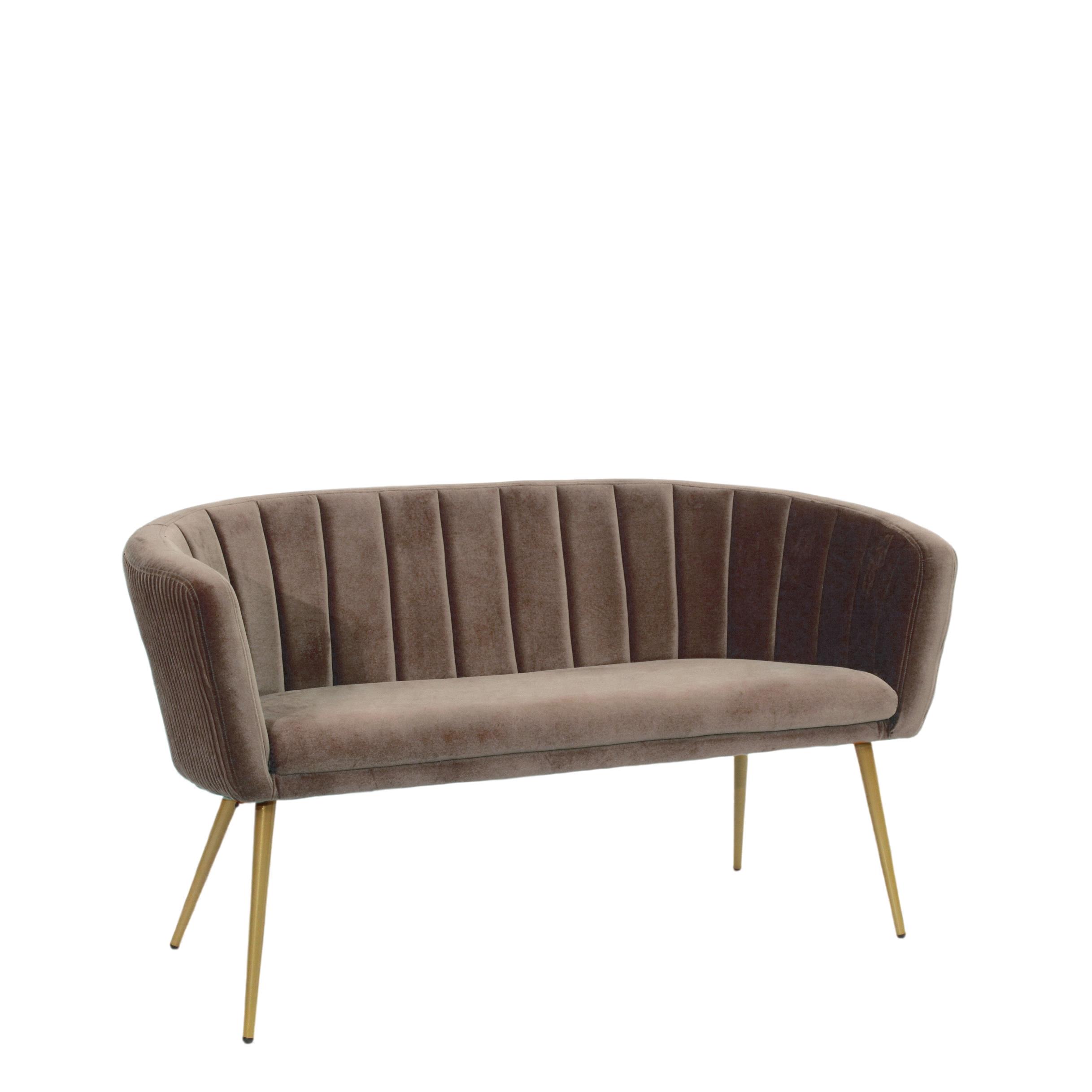 DIVANO 129X60X73 CM MOD.VENTAGLIO VELLUT