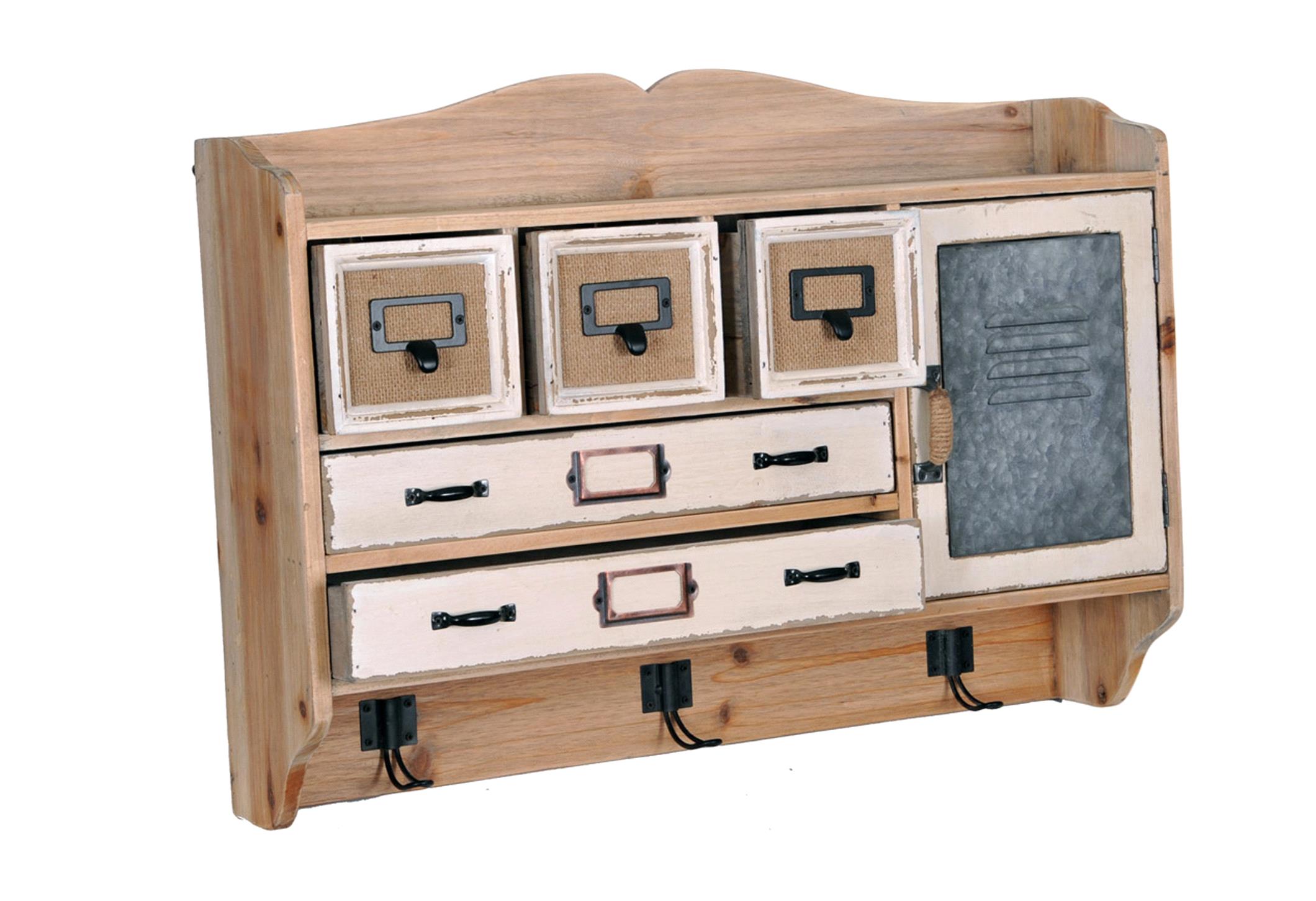 MENSOLA PENSILE C/GANCI 60X44 CM**SC