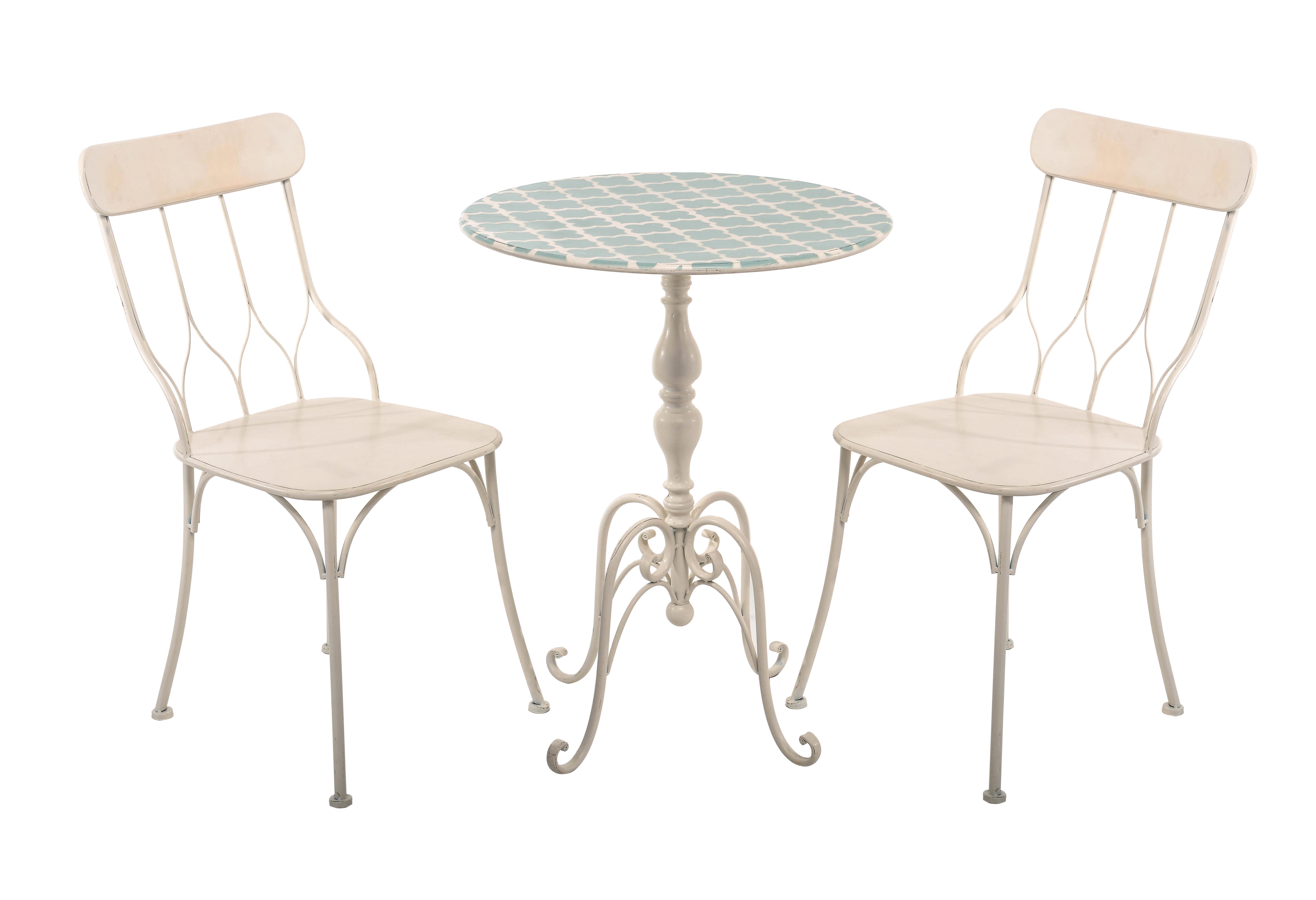 SET/2 SEDIE + TAVOLO 85H CM FERRO**SC
