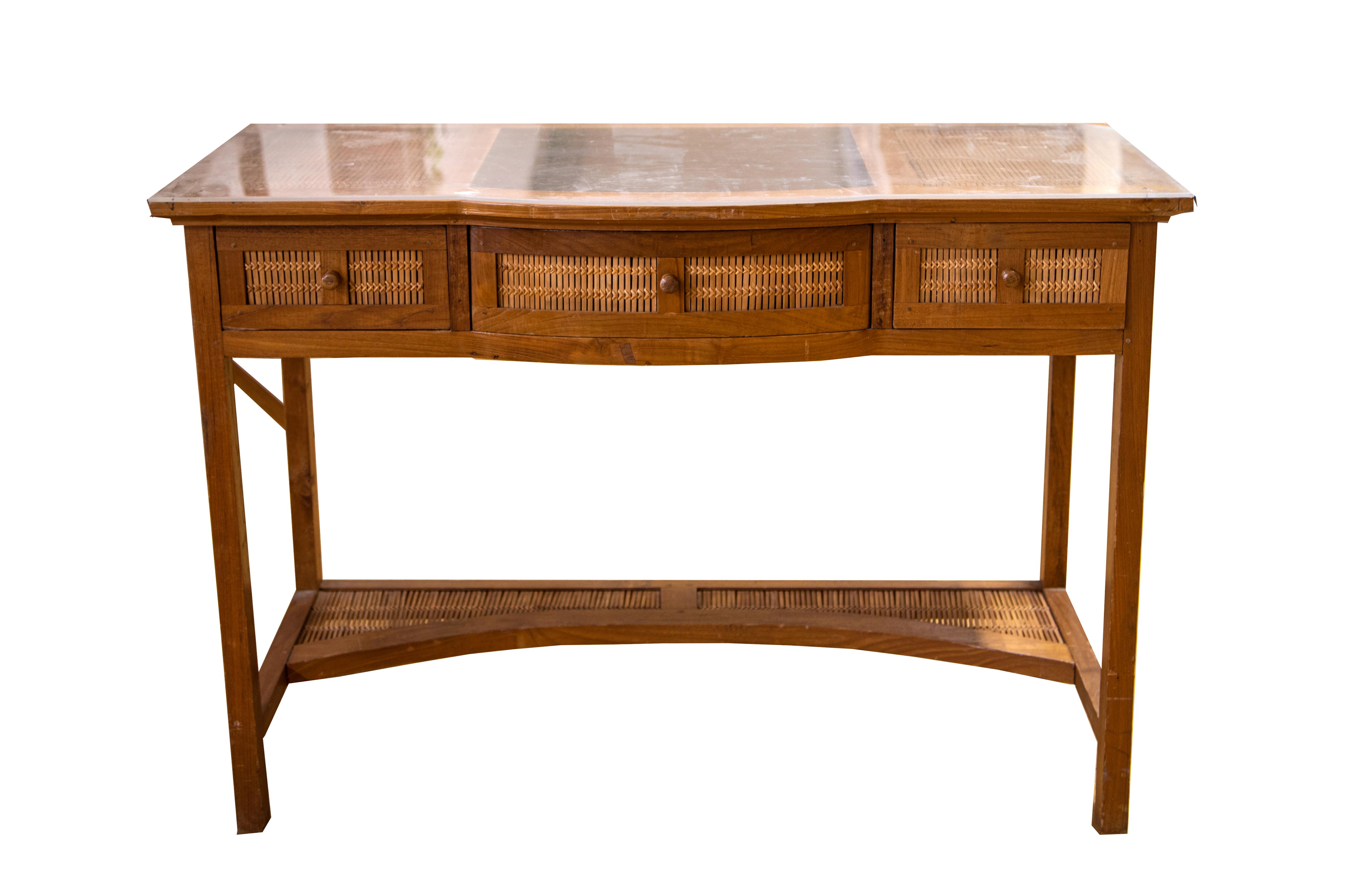 SCRIVANIA C/CASSETTI IN LEGNO H 76 CM***