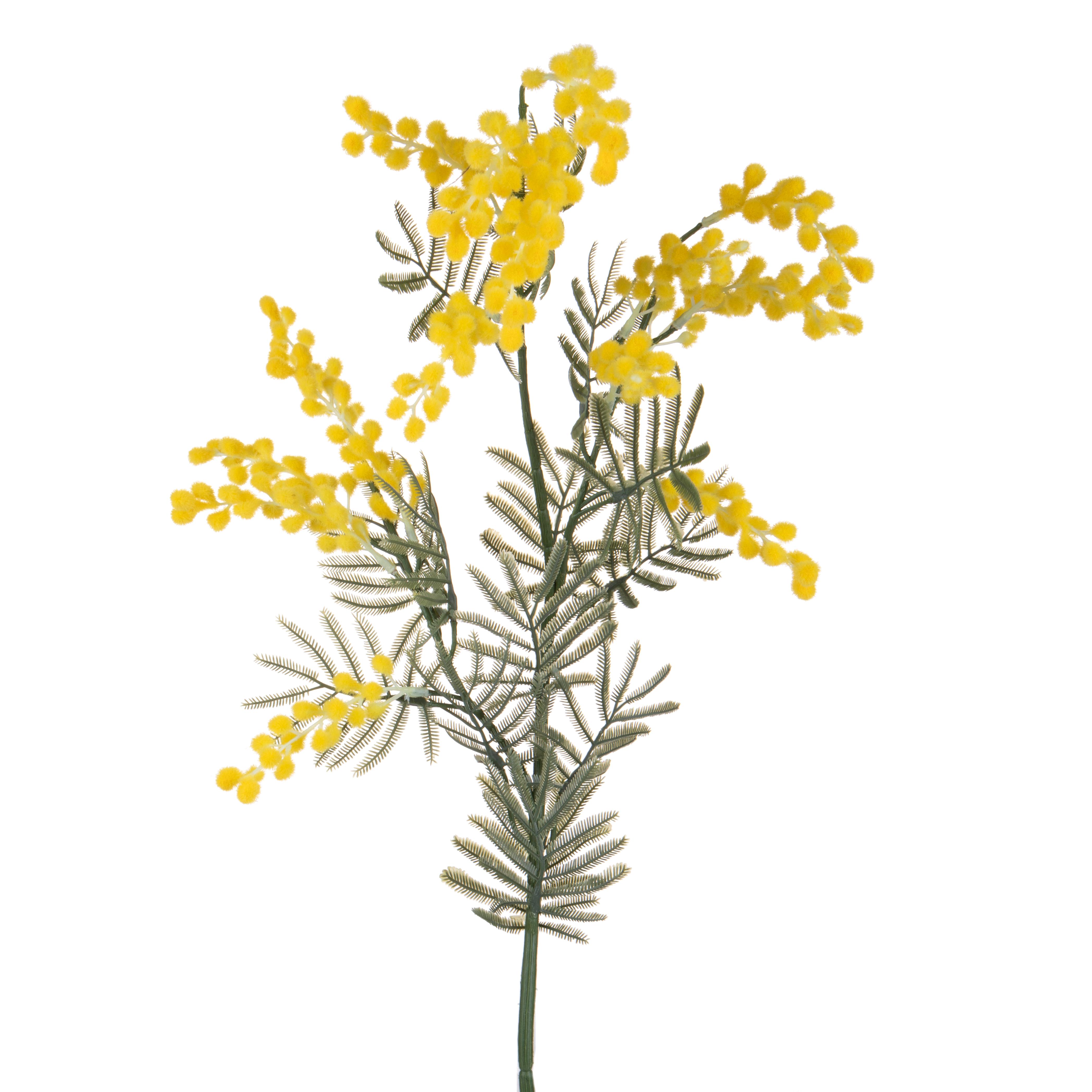 Kunstblumen, Mimose, MIMOSA RAMO 86 CM