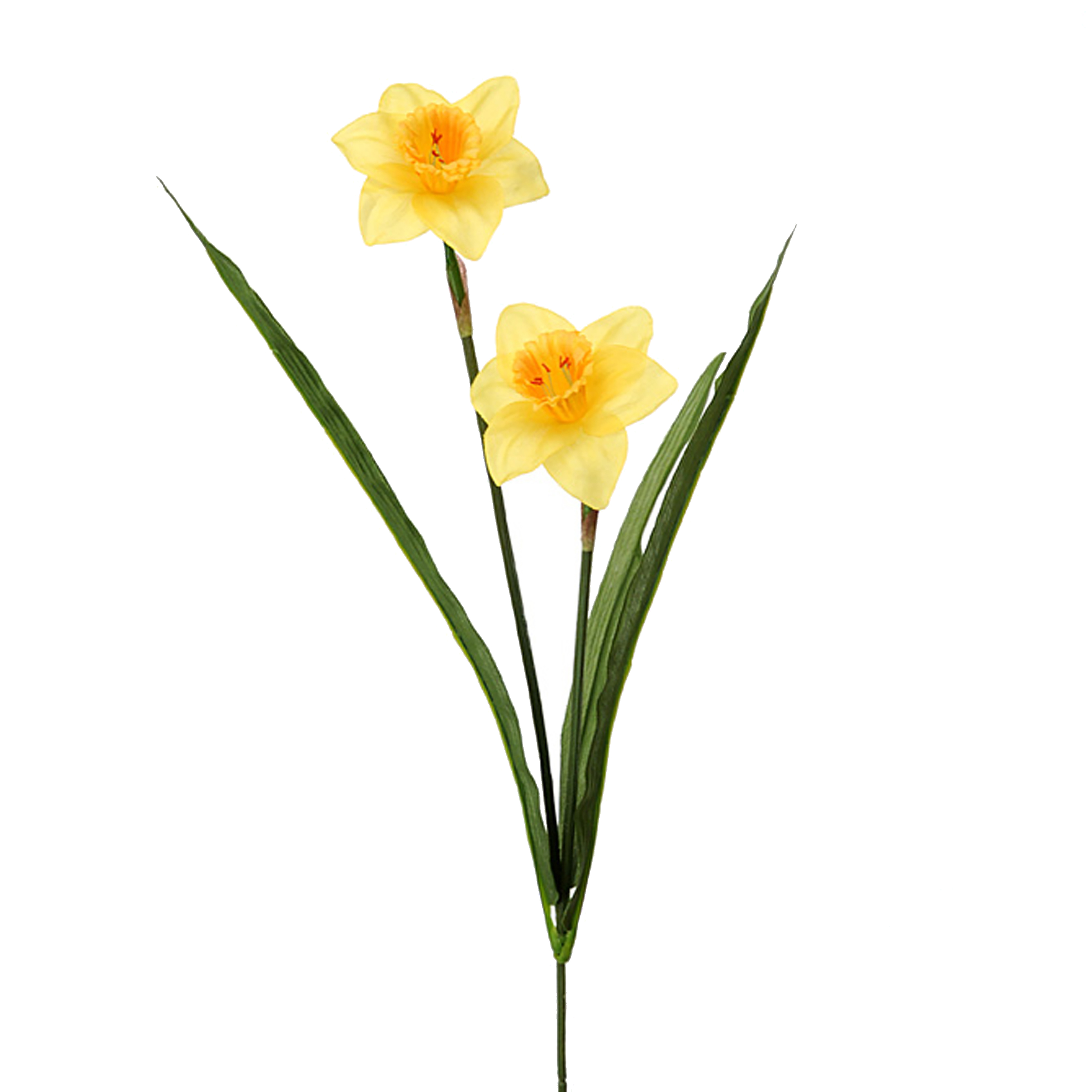 ARTIFICIAL FLOWERS, DAFFODIL, NARCISO X 2 66 CM