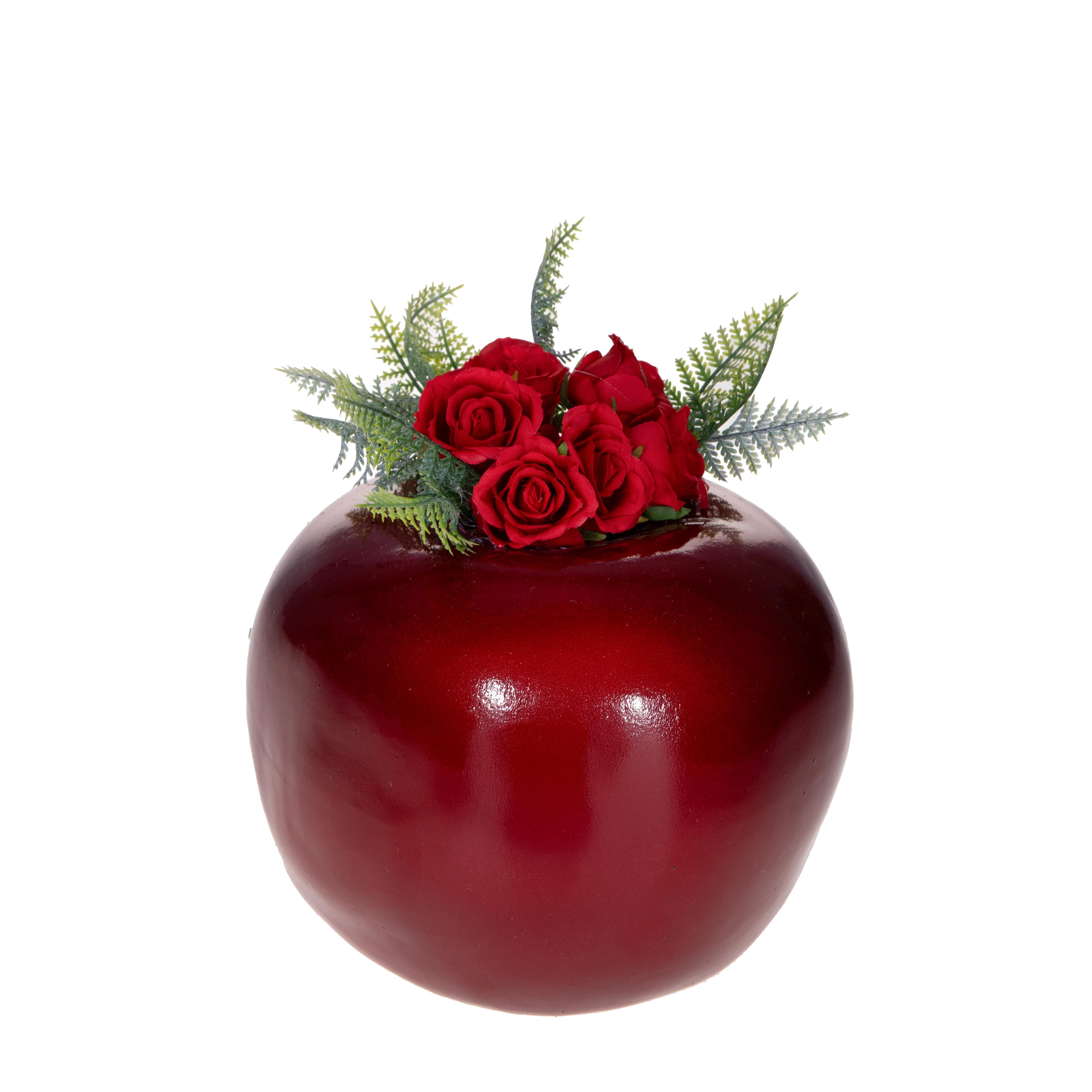 MELA D.17,5 CM DECORATA ROSE