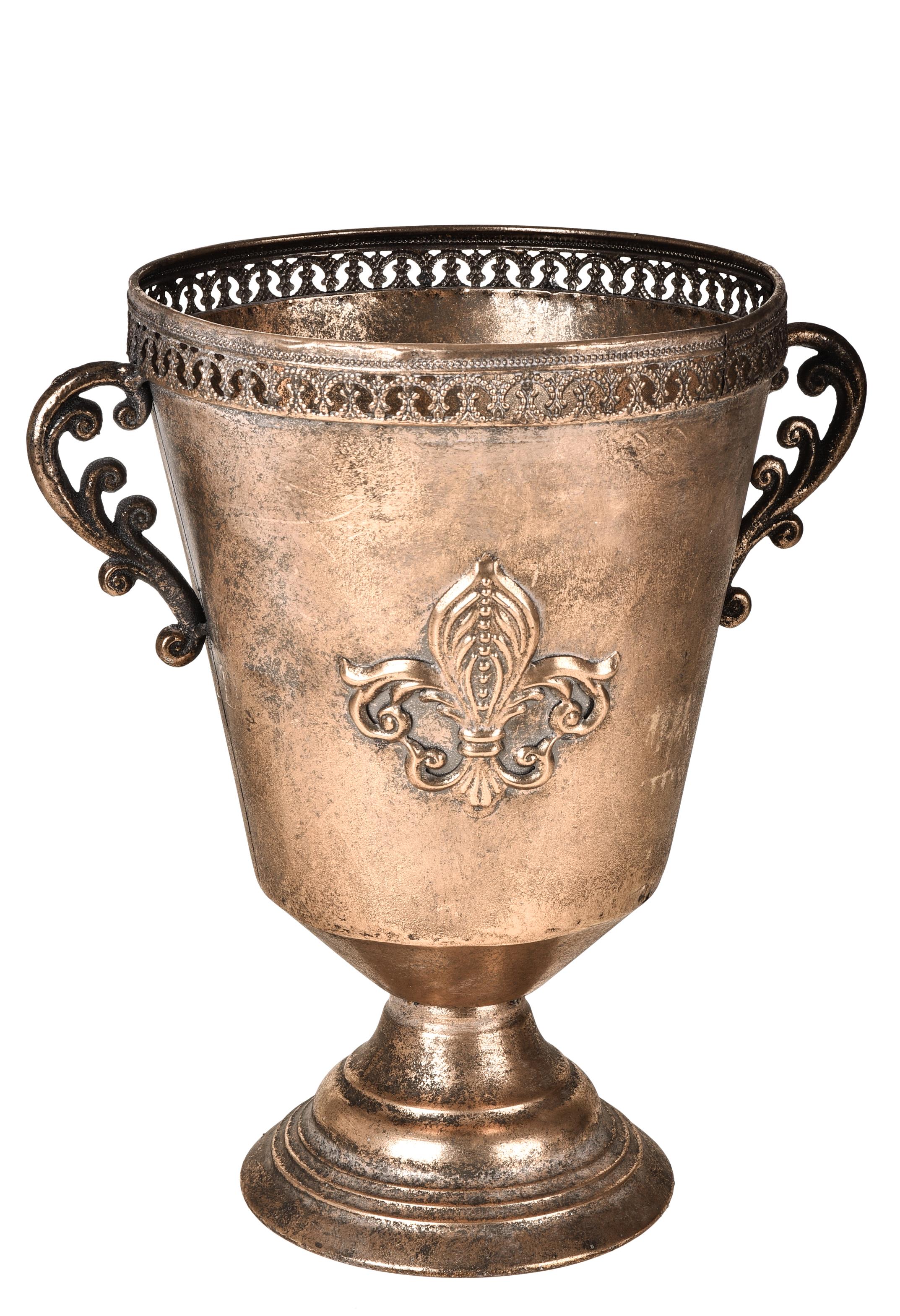 COPPA 33,5 CM C/MANICI METALLO