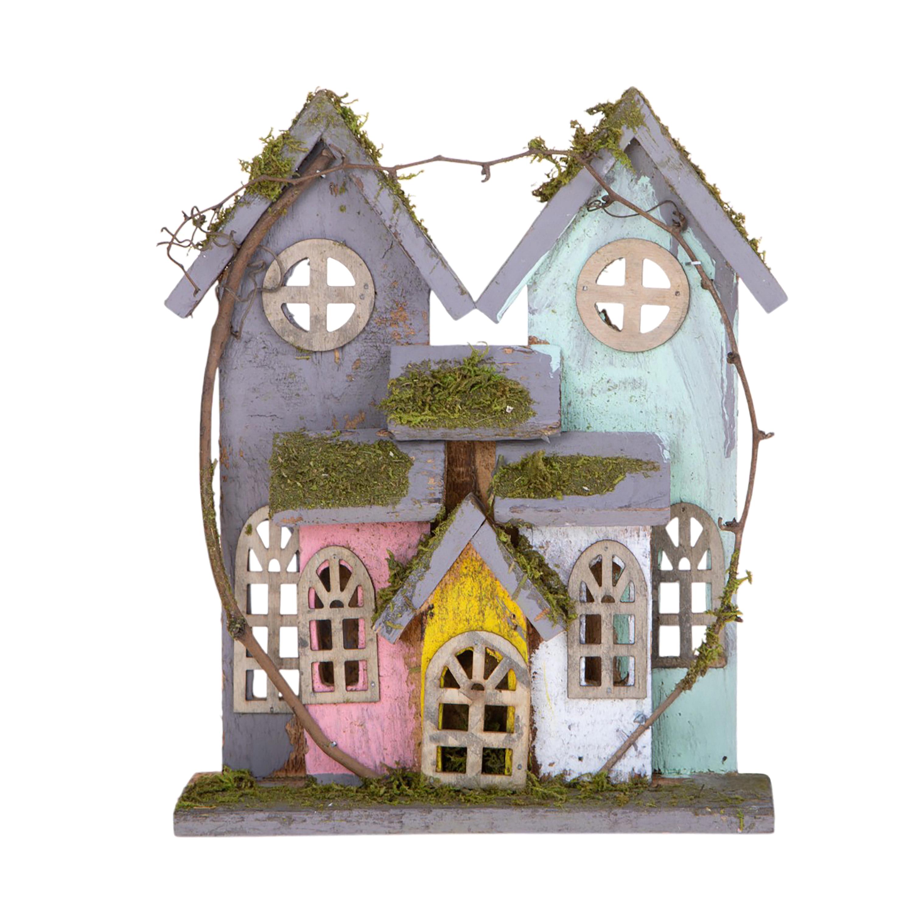 VILLAGGIO LEGNO 22XH27 CM**+SC