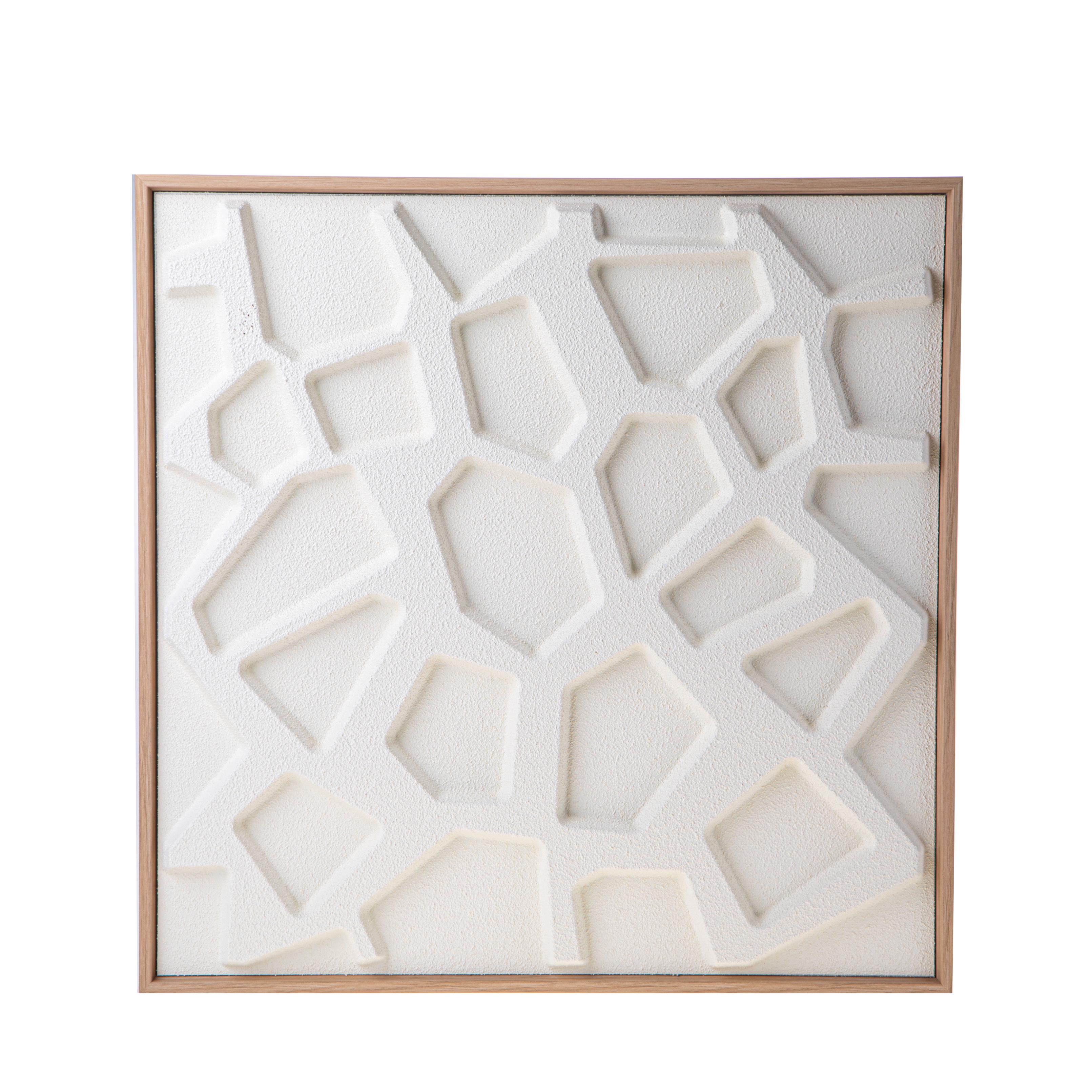 QUADRO 52X52 CM GEOMETRICO MATERICO