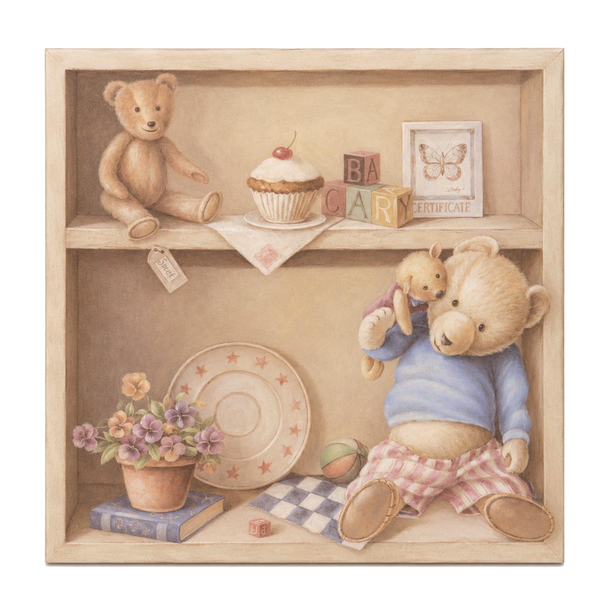 QUADRO 50X50 CM C/ORSETTO **SC
