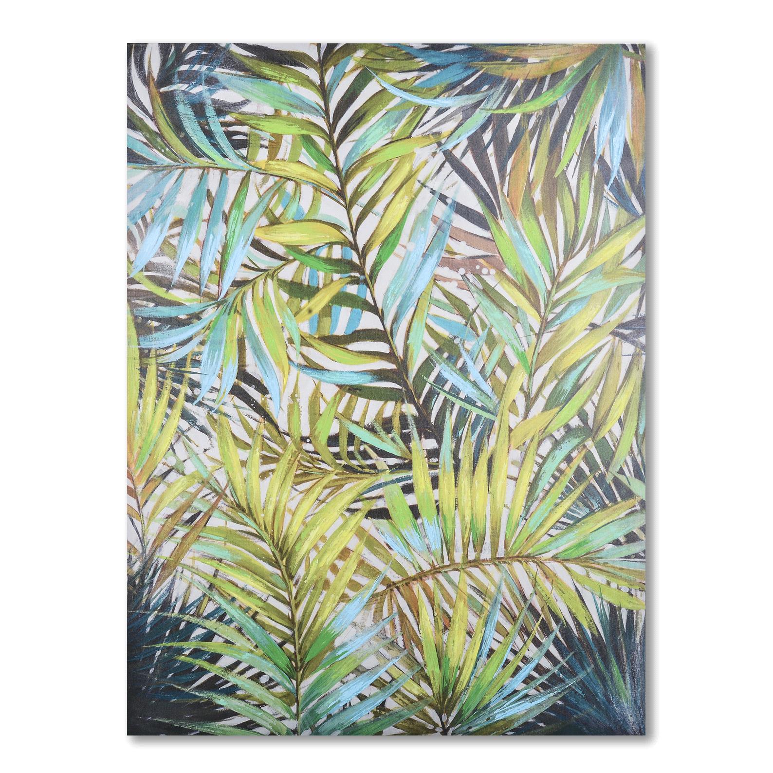 QUADRO 120HX90 CM FOGLIE FELCE
