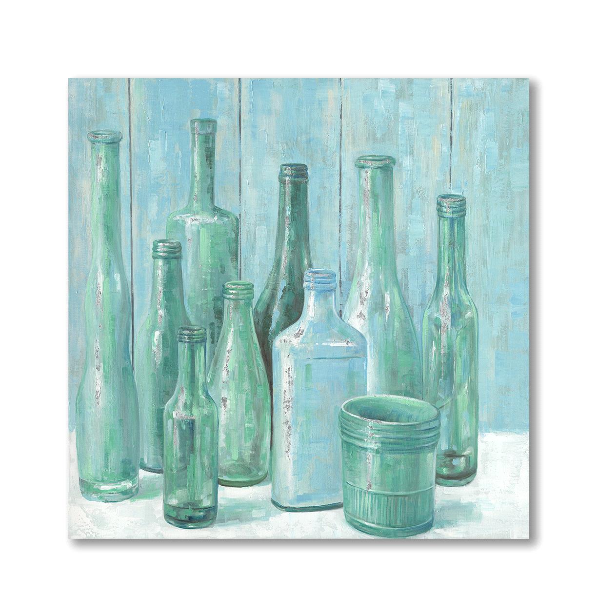 QUADRO 100X100 CM C/BOTTIGLIE