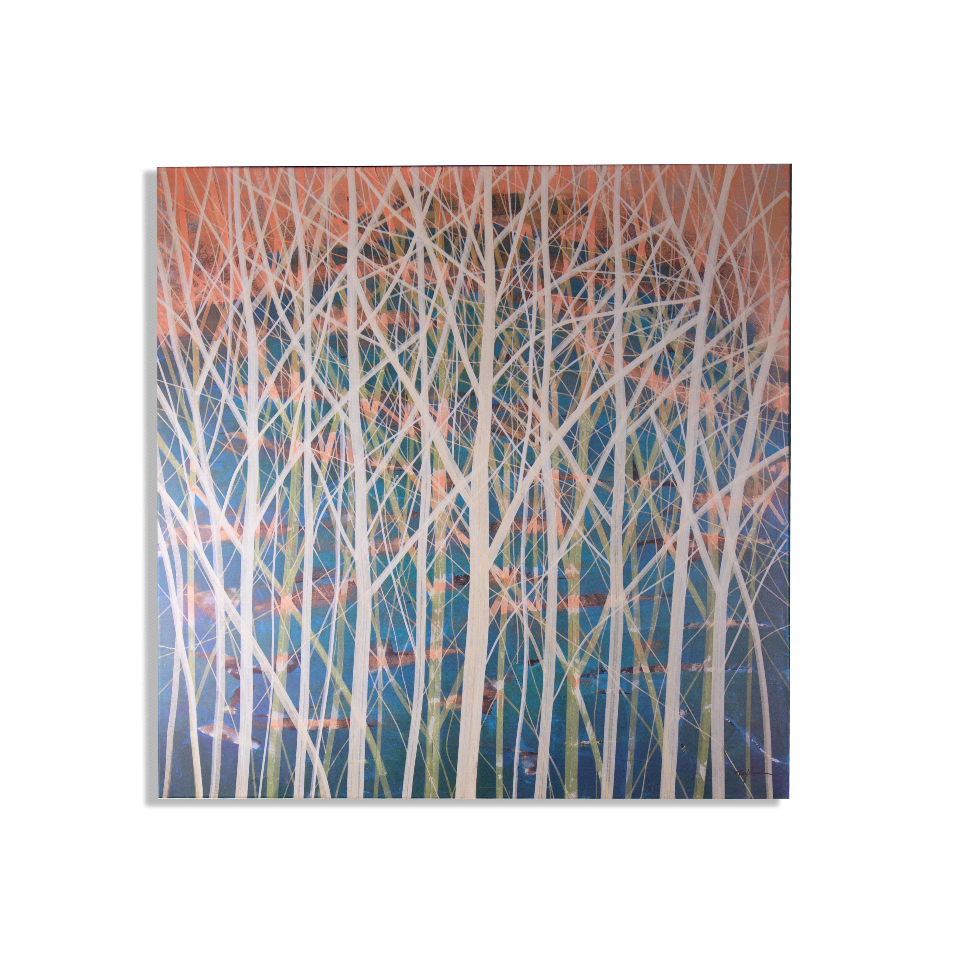 QUADRO 100X100 CM C/ALBERI