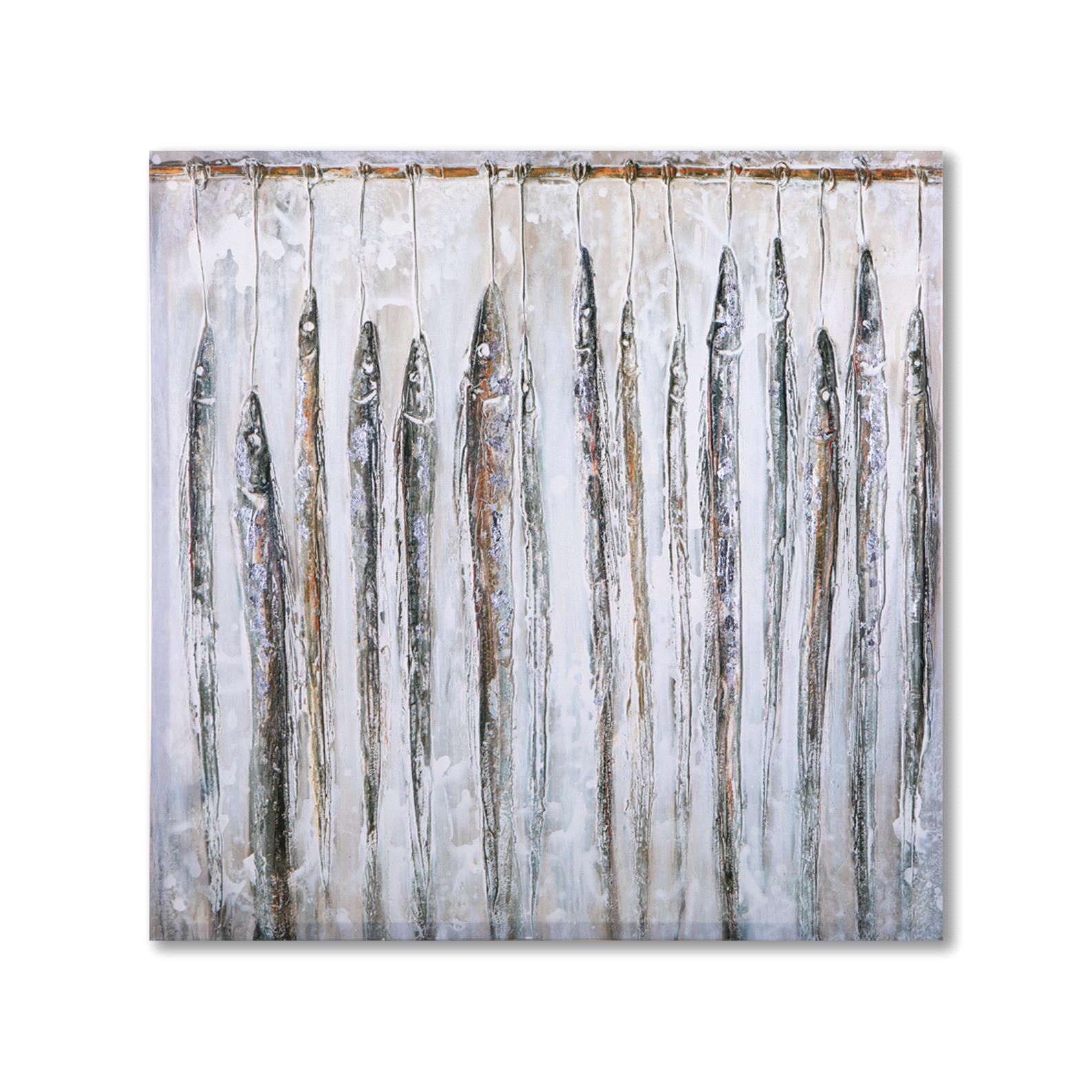 QUADRO 80X80 CM C/PESCI