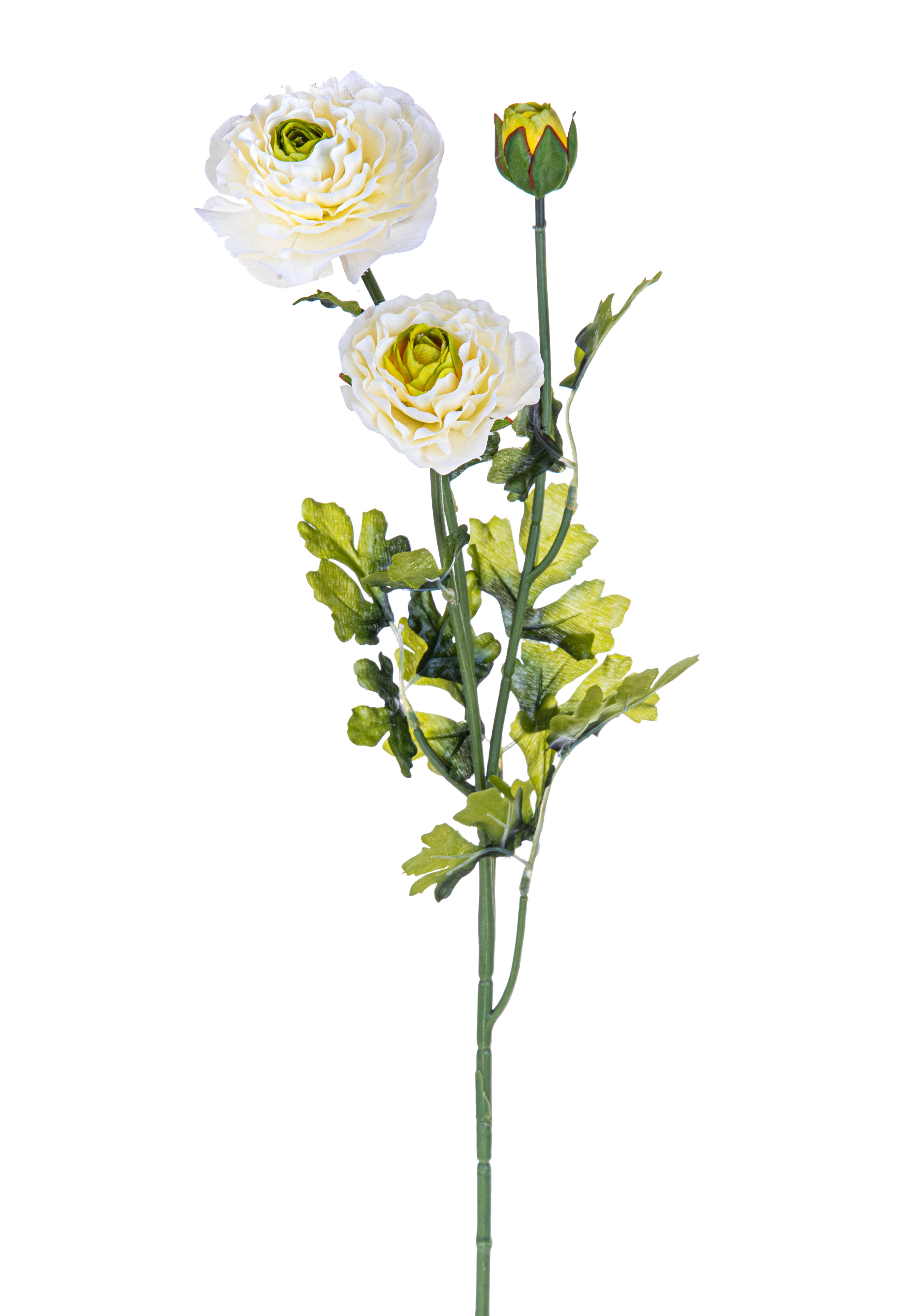Fleurs artificielles, Renoncule, RANUNCOLO X 3 74 CM