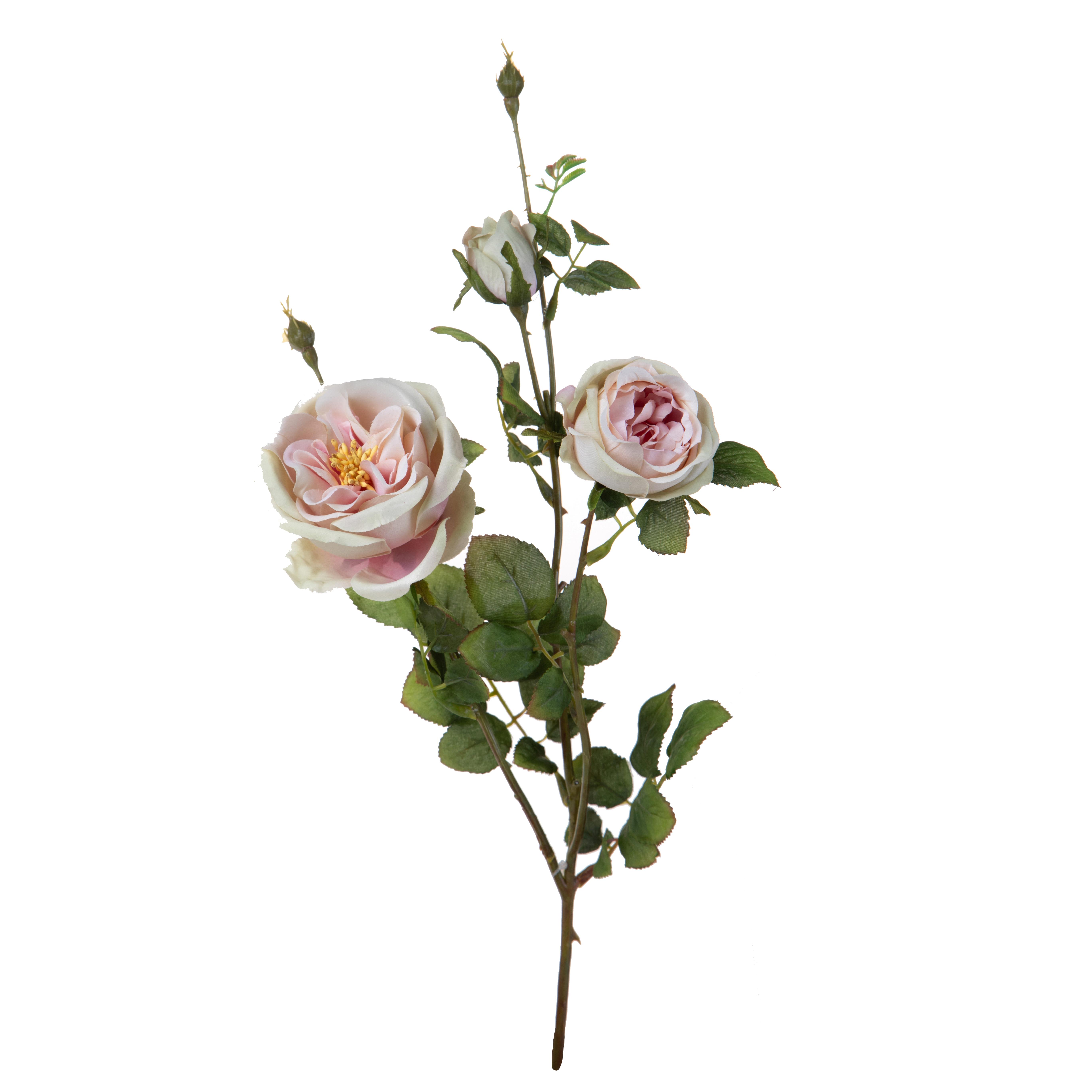 ROSA ROMANTICA X 3 55 CM