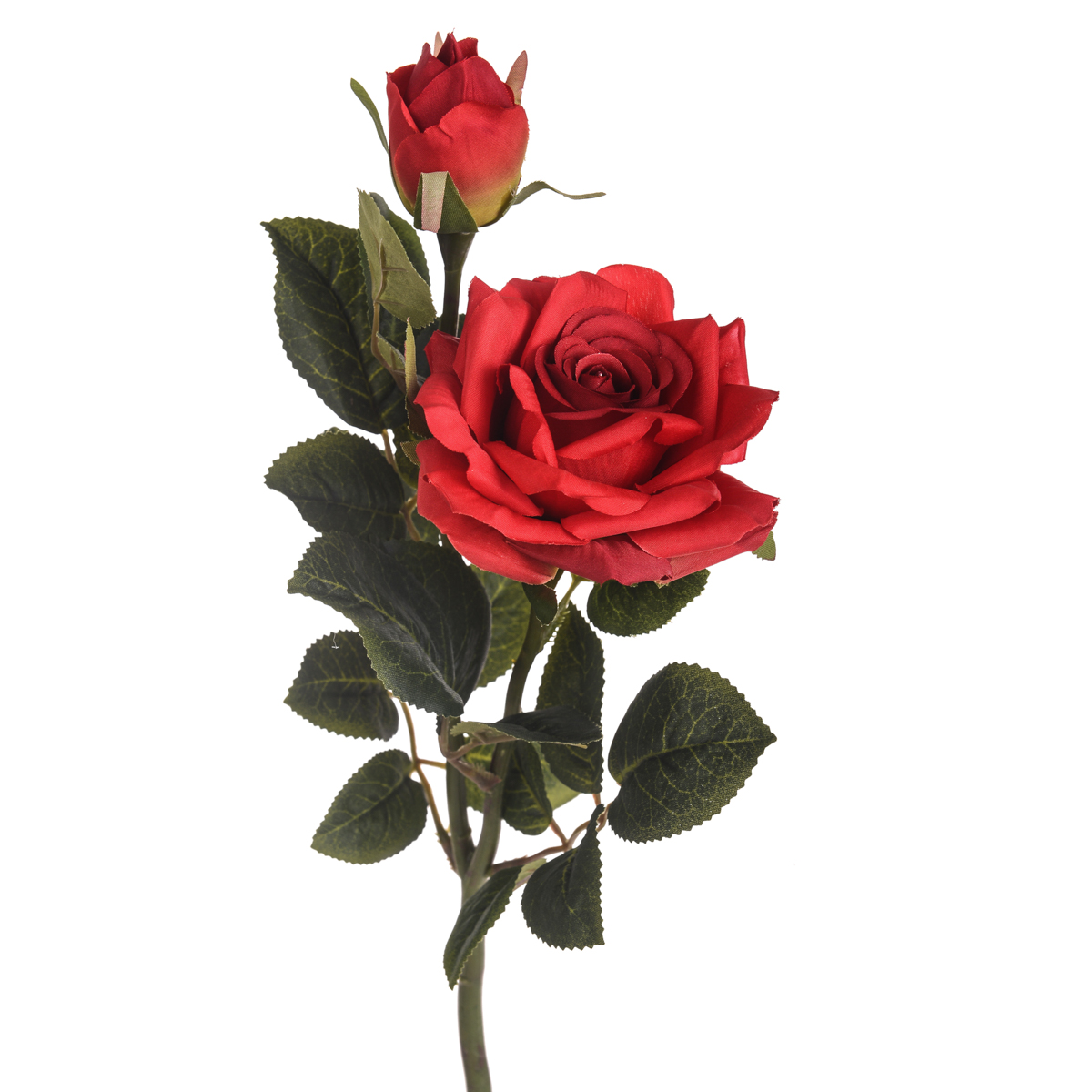 ARTIFICIAL FLOWERS, ROSE, ROSA X 2 40 CM