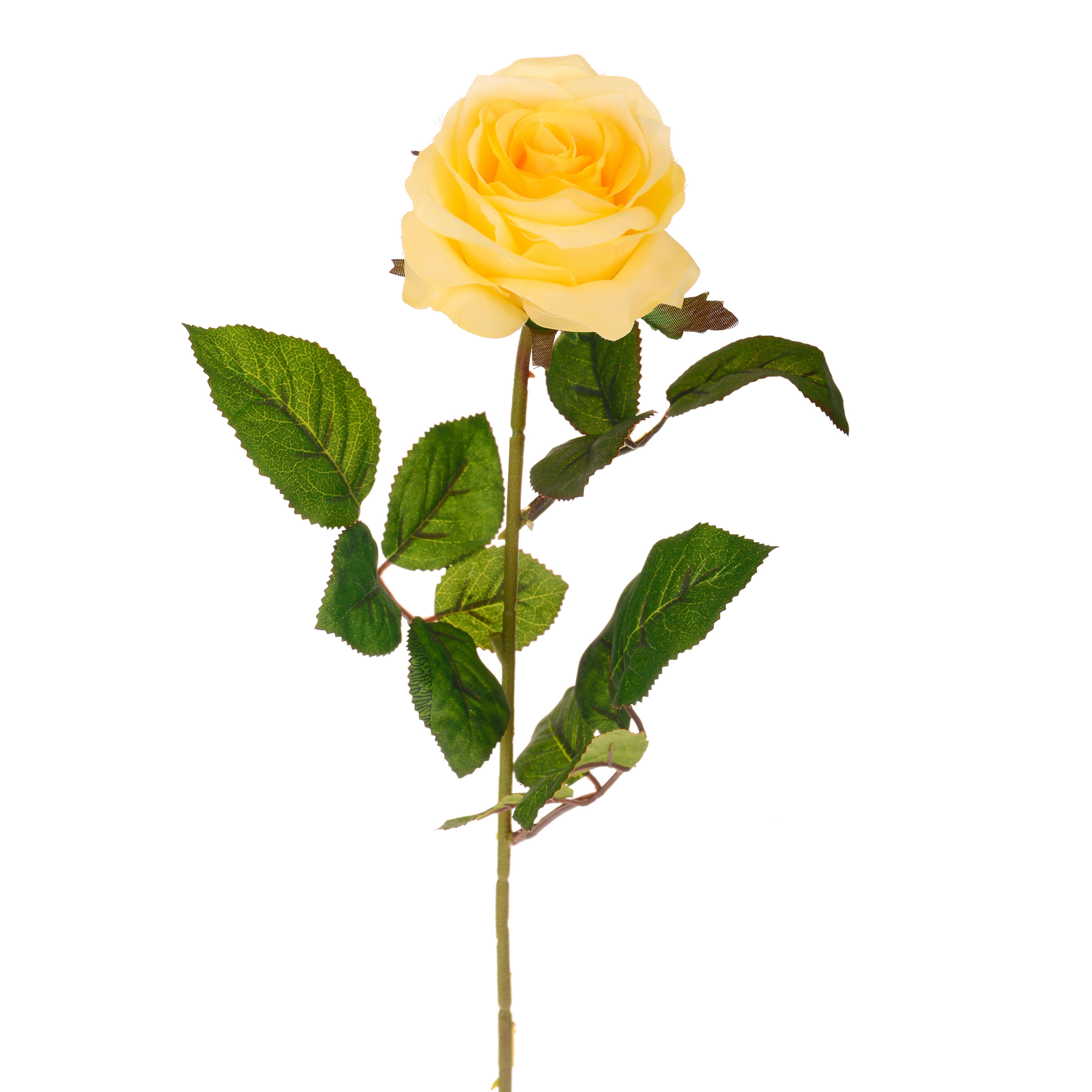 ARTIFICIAL FLOWERS, ROSE, ROSA SINGOLA 67 cm