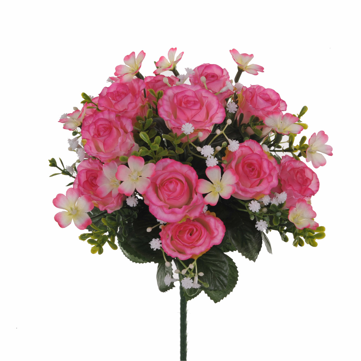 BOUQUET X 13 ROSE/GYPSOPHILA 33 CM