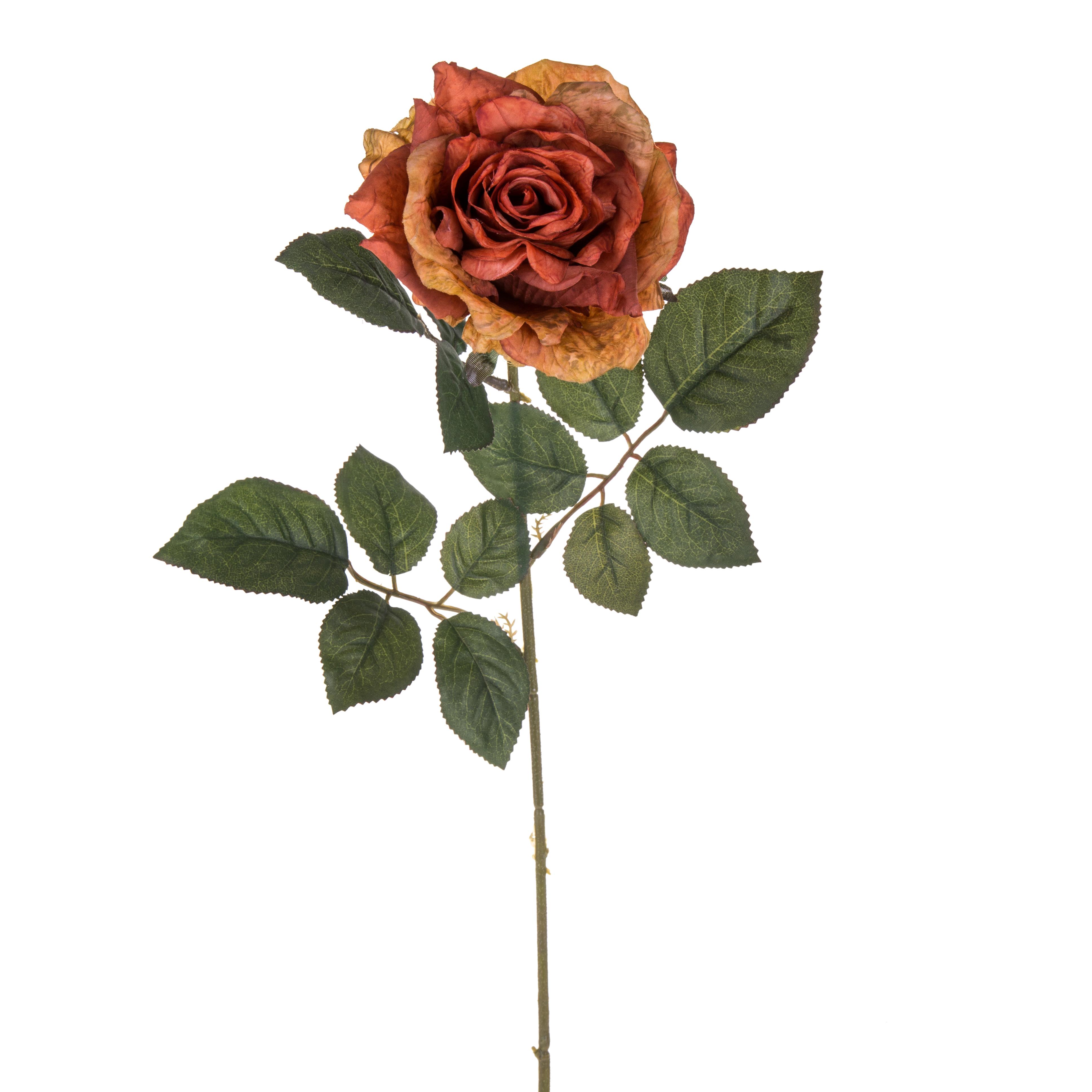 Fleurs artificielles, Rose, ROSA APERTA SINGOLA 87 CM