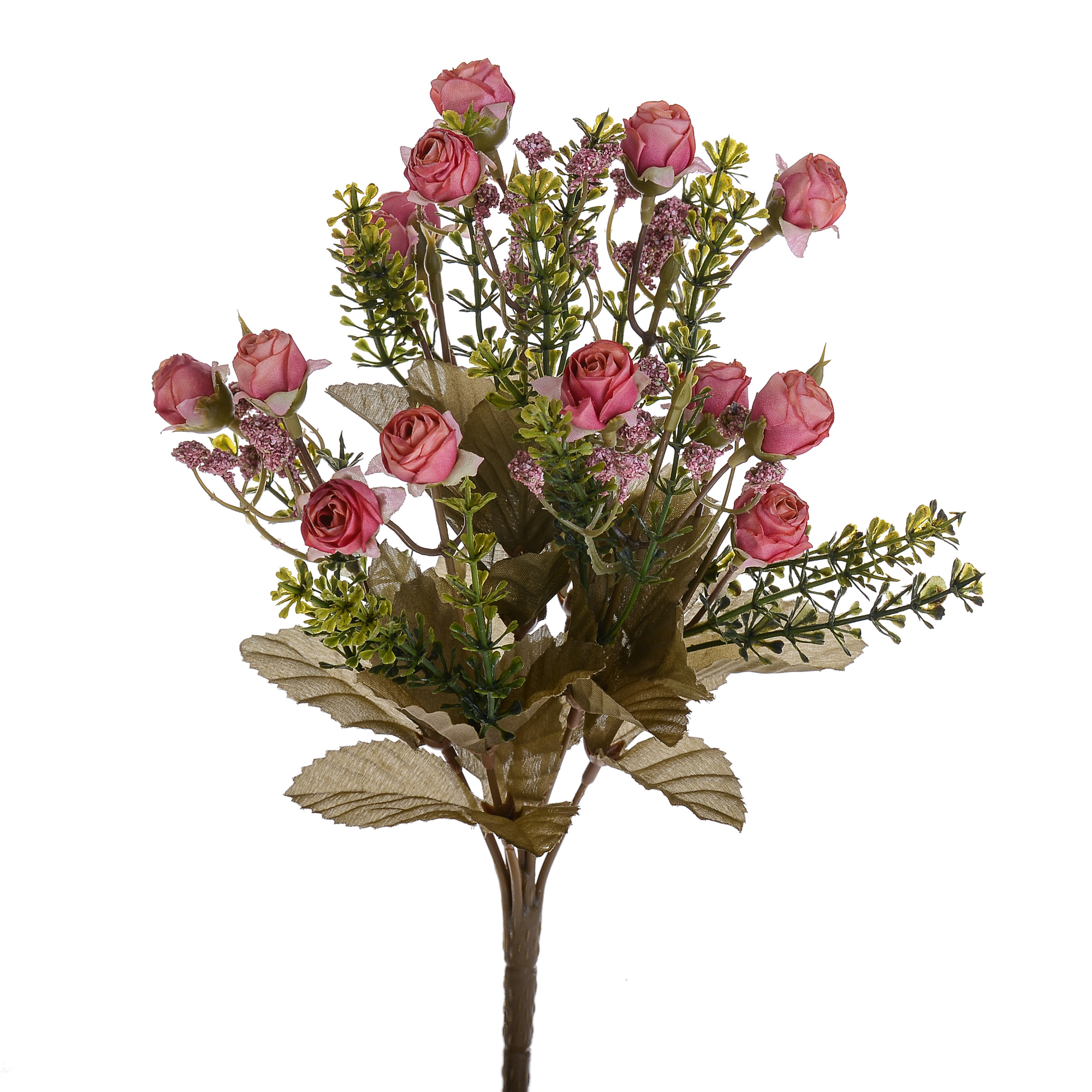 BOUQUET MINI ROSE BOCCIO 34 CM