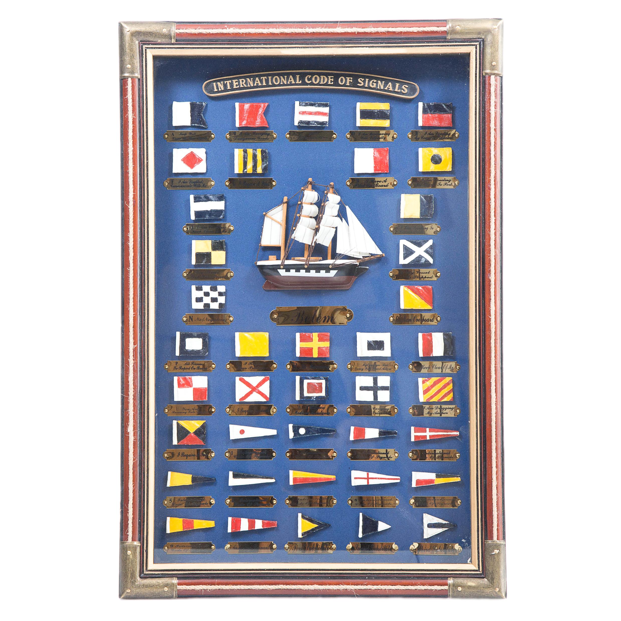 QUADRO 40X60H C/BANDIERE MARINARE**SC
