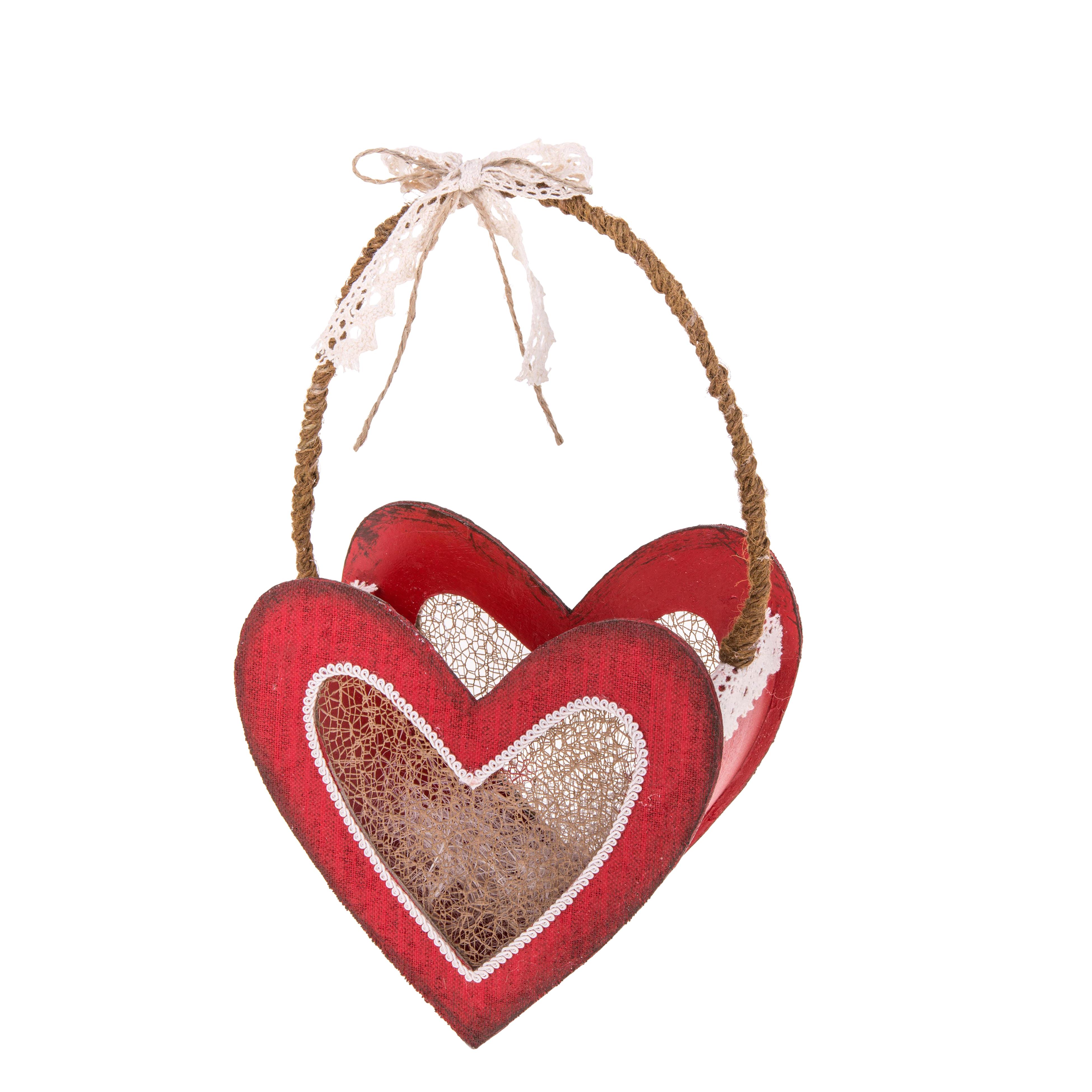 CUORE BORSA C/MANICO H.30 CM