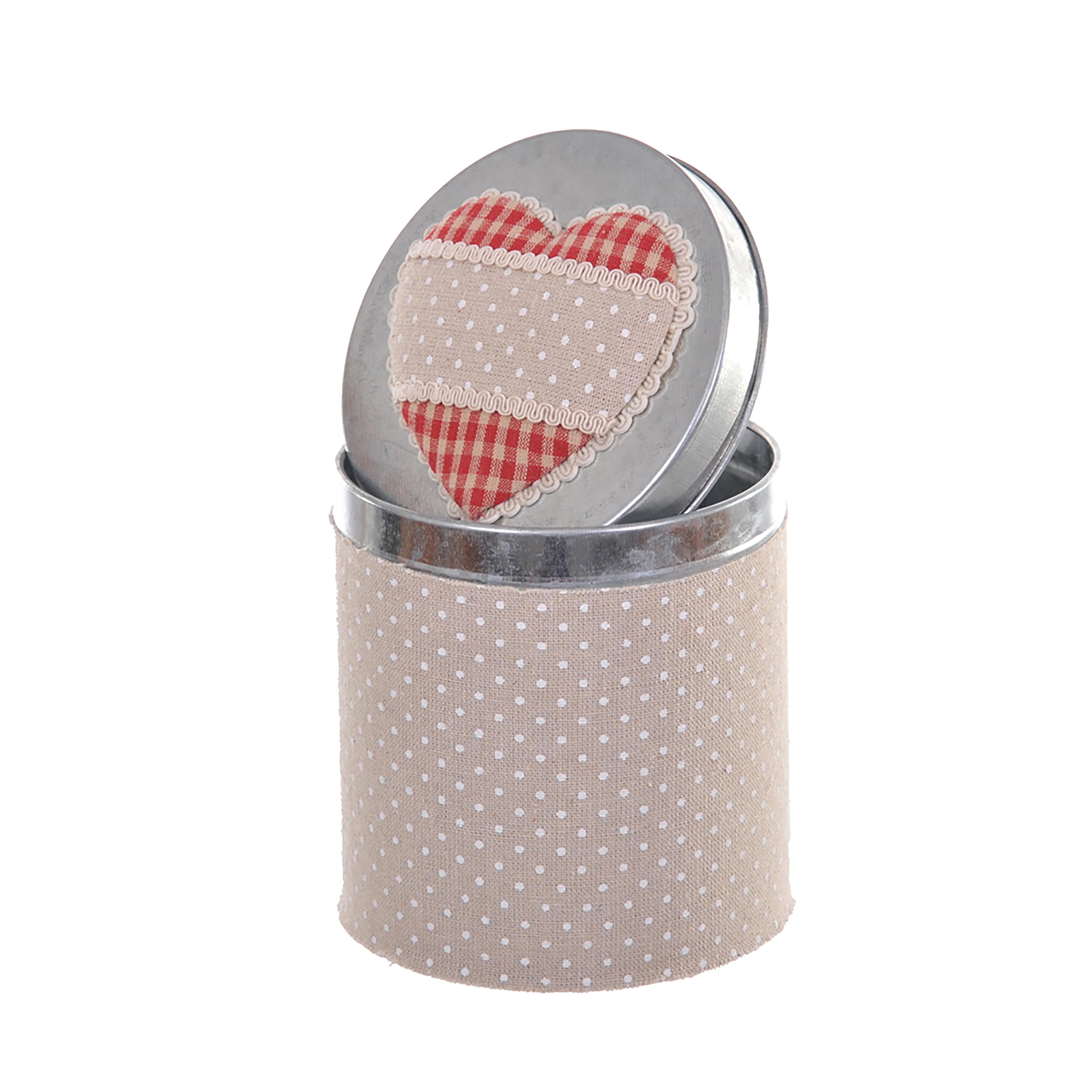 BARATTOLO 12X13H CM LATTA CUORE**SC