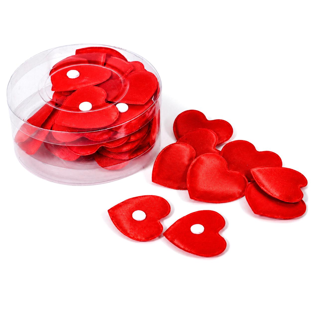 CUORI 48 PZ C/ADESIVO 4 CM