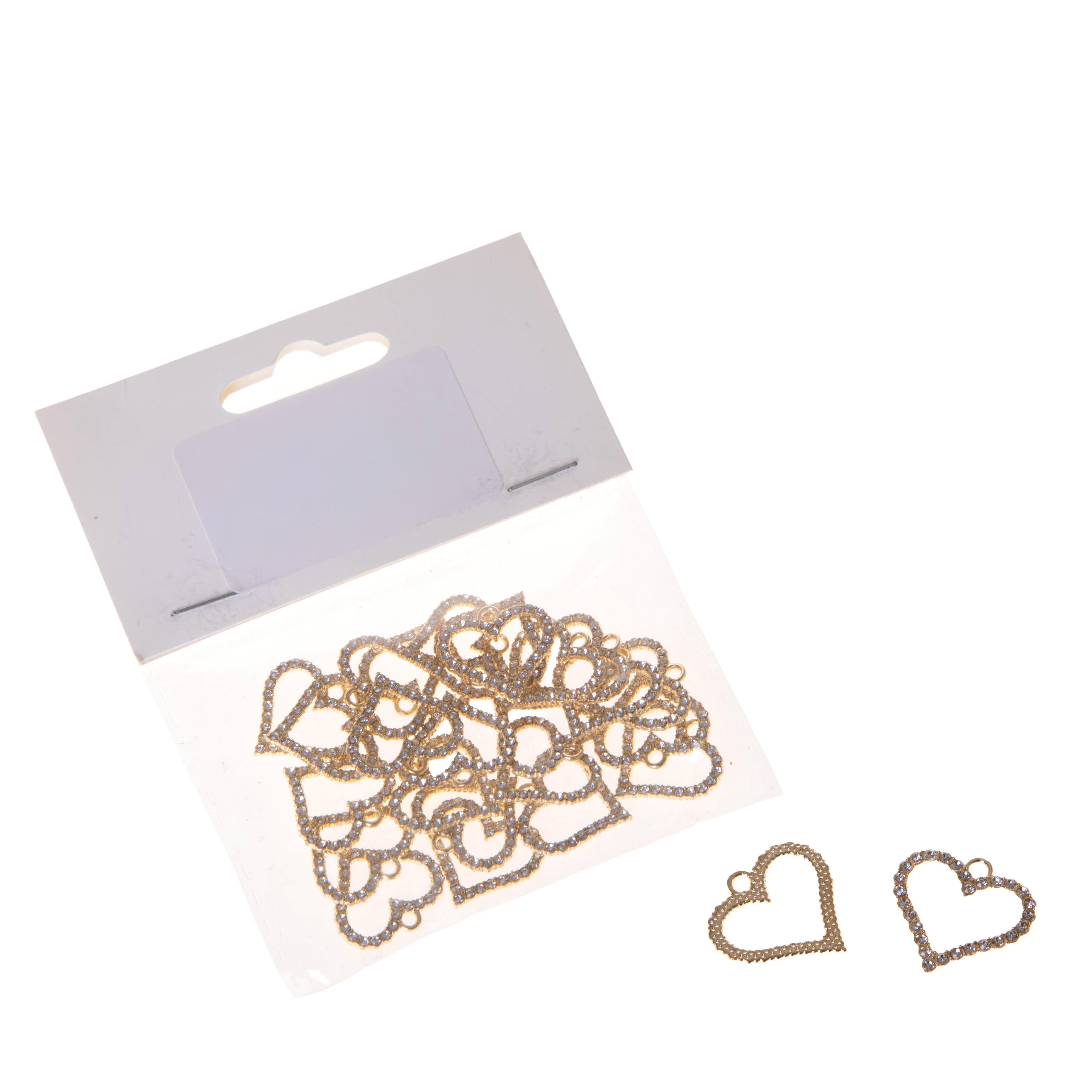 CUORI 2 CM 24 PZ C/STRASS