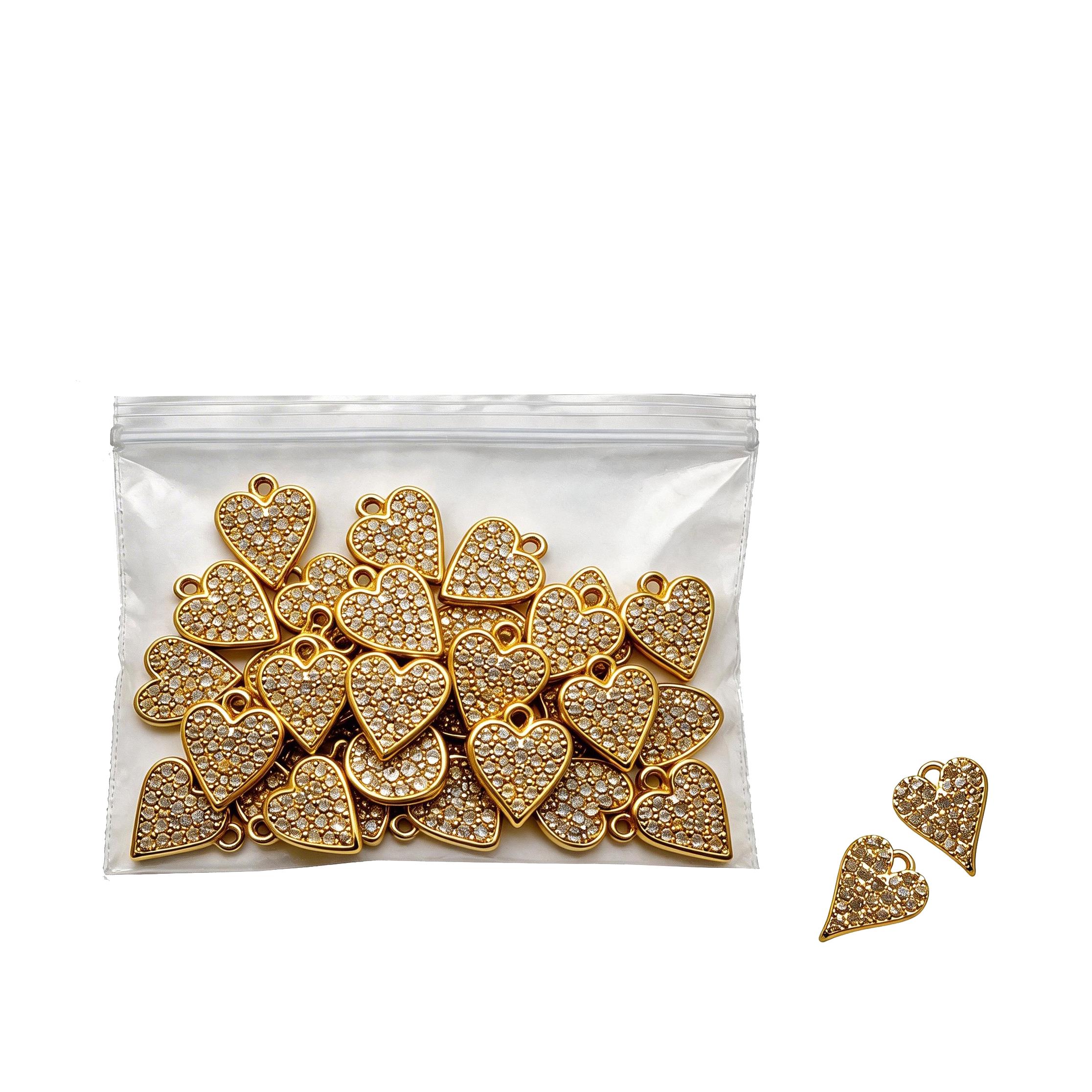 CUORI 2 CM 24 PZ C/STRASS