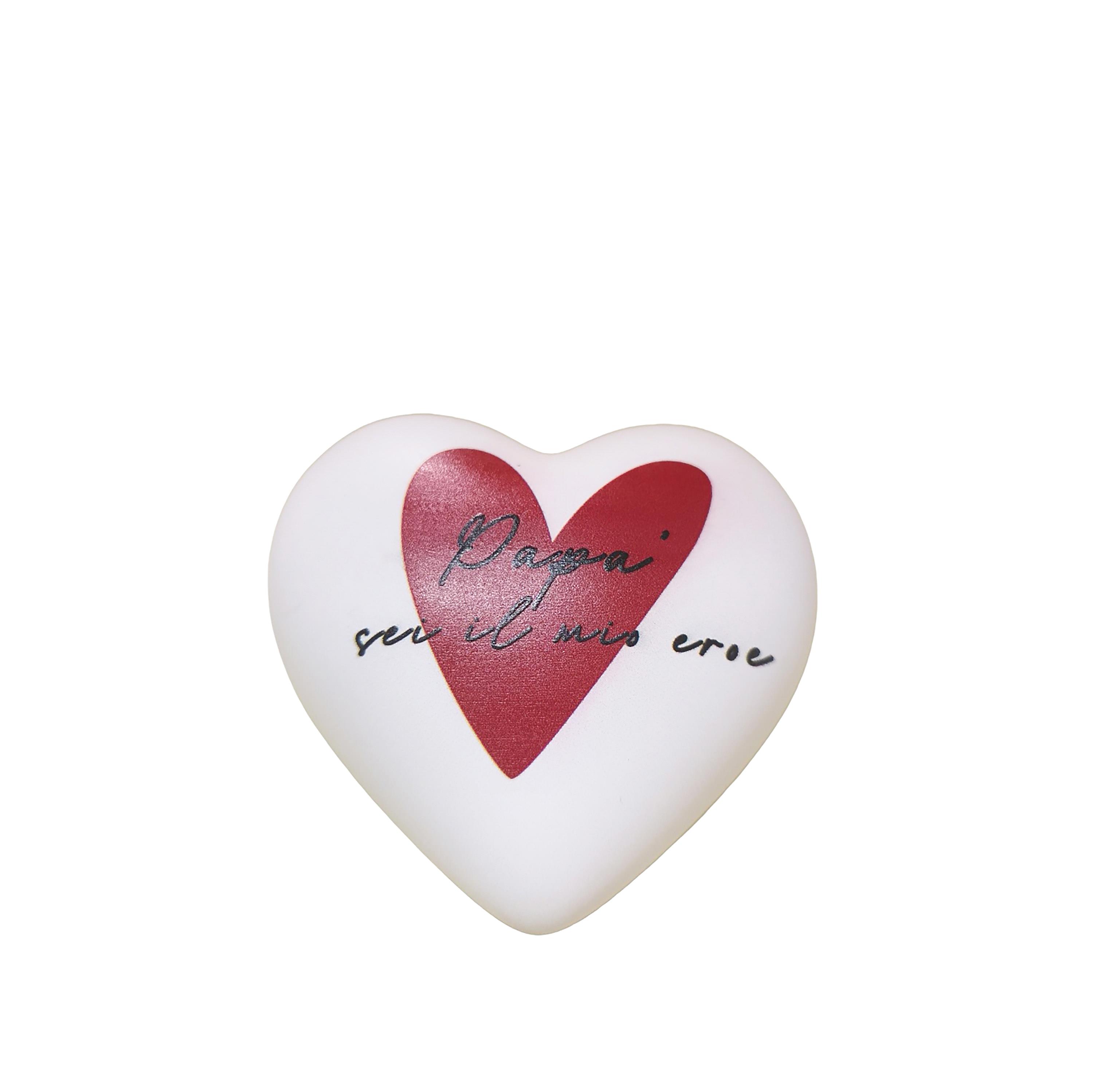 CUORE 9,5XH.9,5 CM FESTA PAPA'