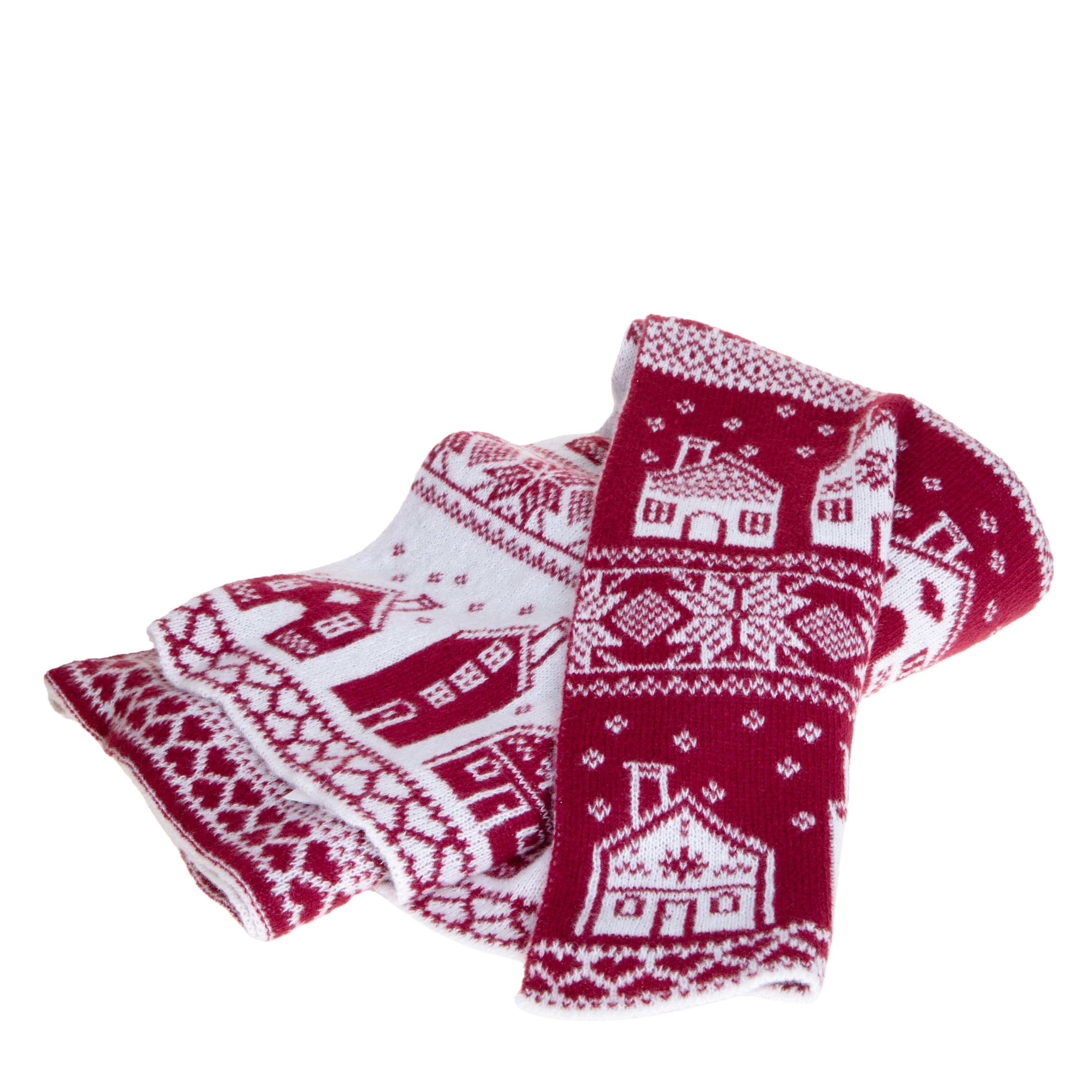 COPERTA 127X152 CM C/PAESAGGIO NATALIZIO