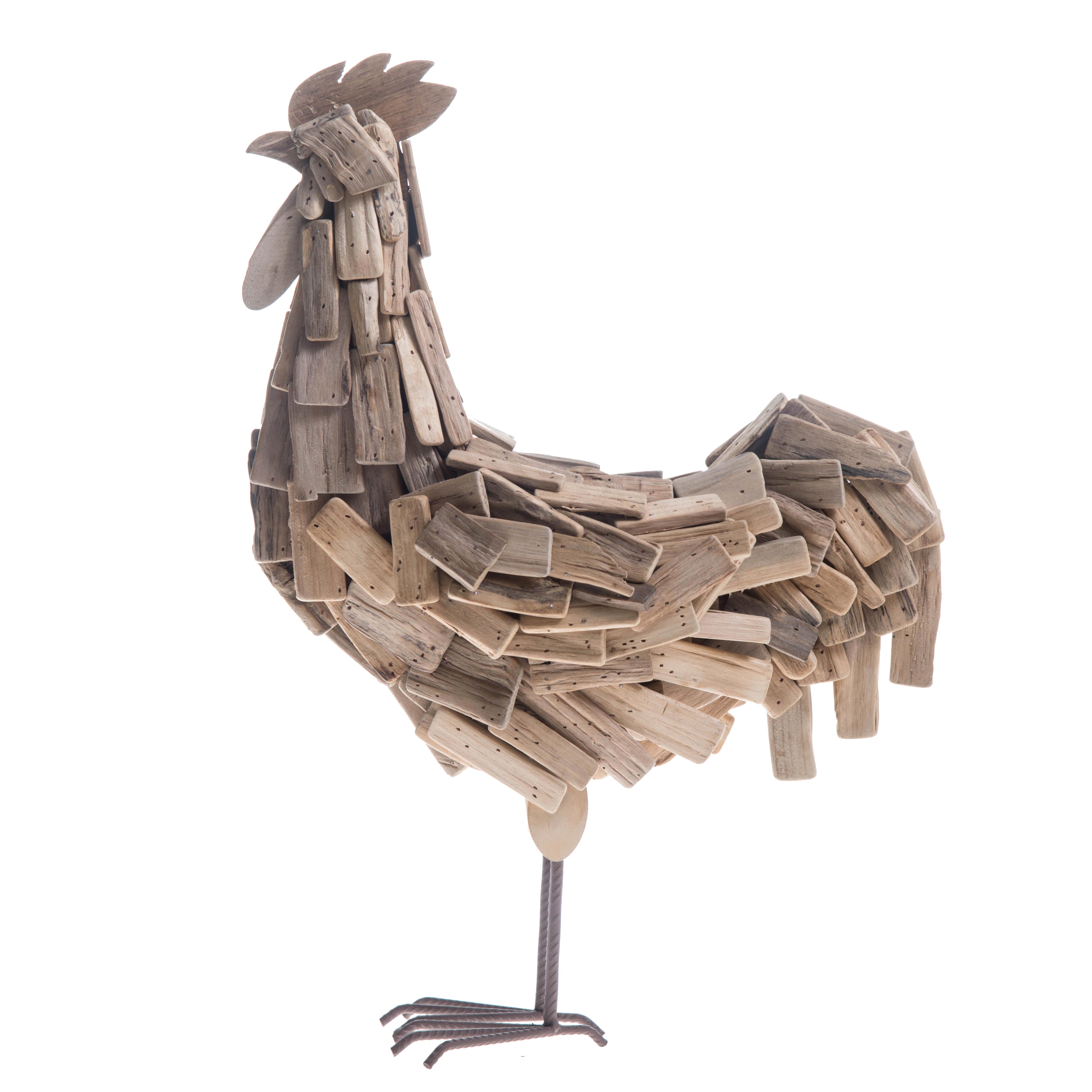 SPRING AND EASTER DECORATIONS,GALLO LEGNO 52 CM