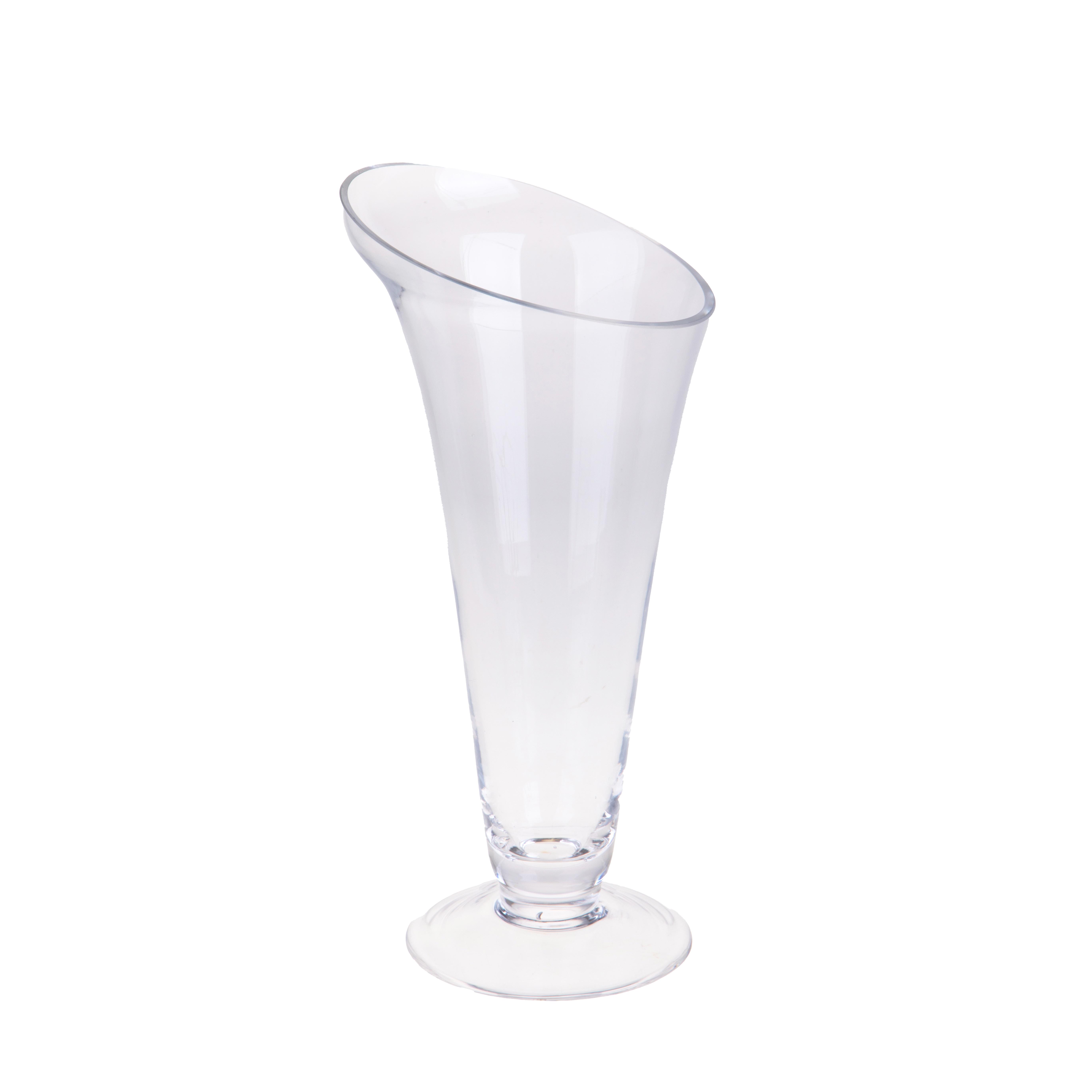 Hausdekorationen und Hauszubehöre, Vasen und Glasbehälter, VASO 14X11XH.28,5 CM