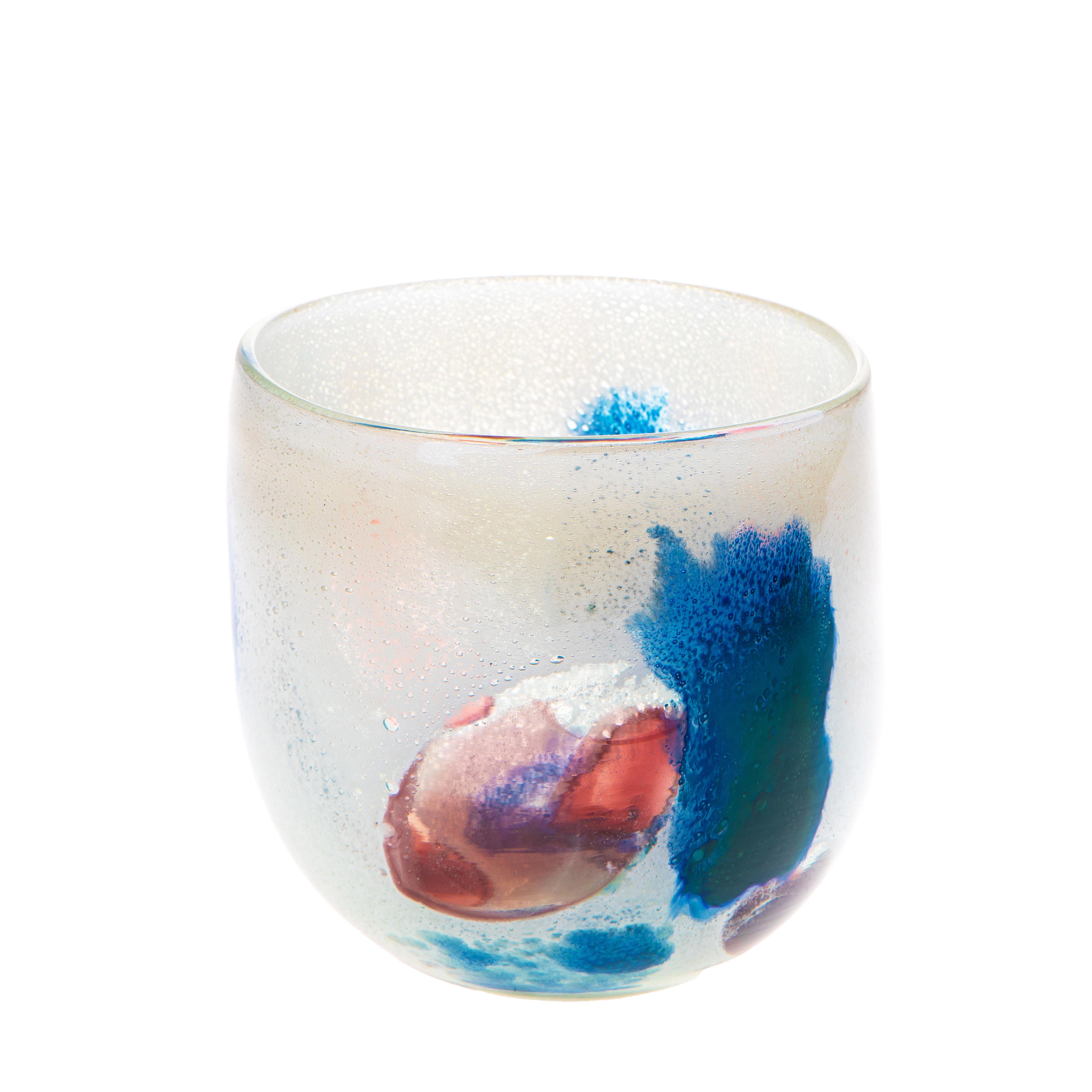 VASO COLORATO D.15XH.15 CM