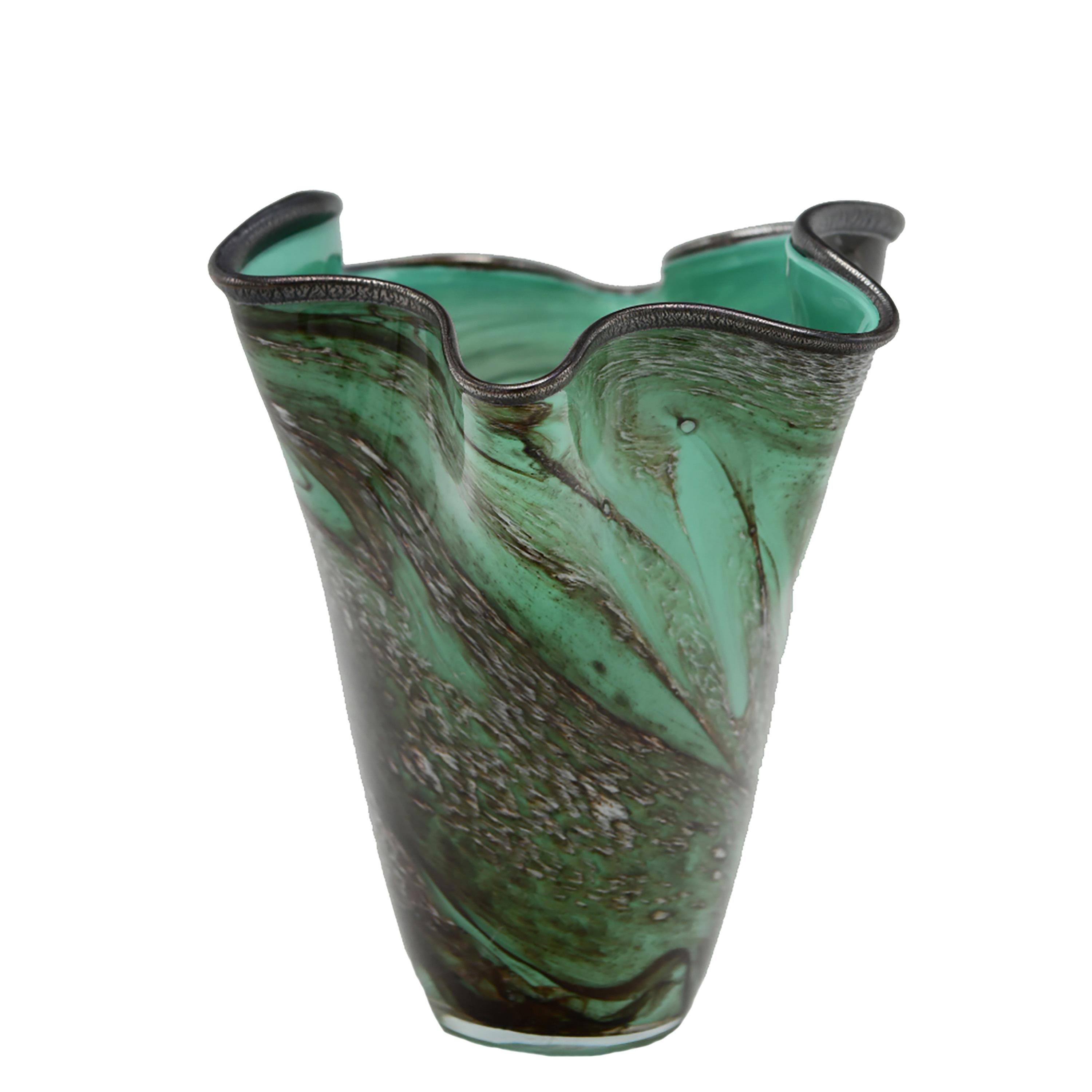 VASO D.21XH.24,5 CM C/BORDO ONDULATO
