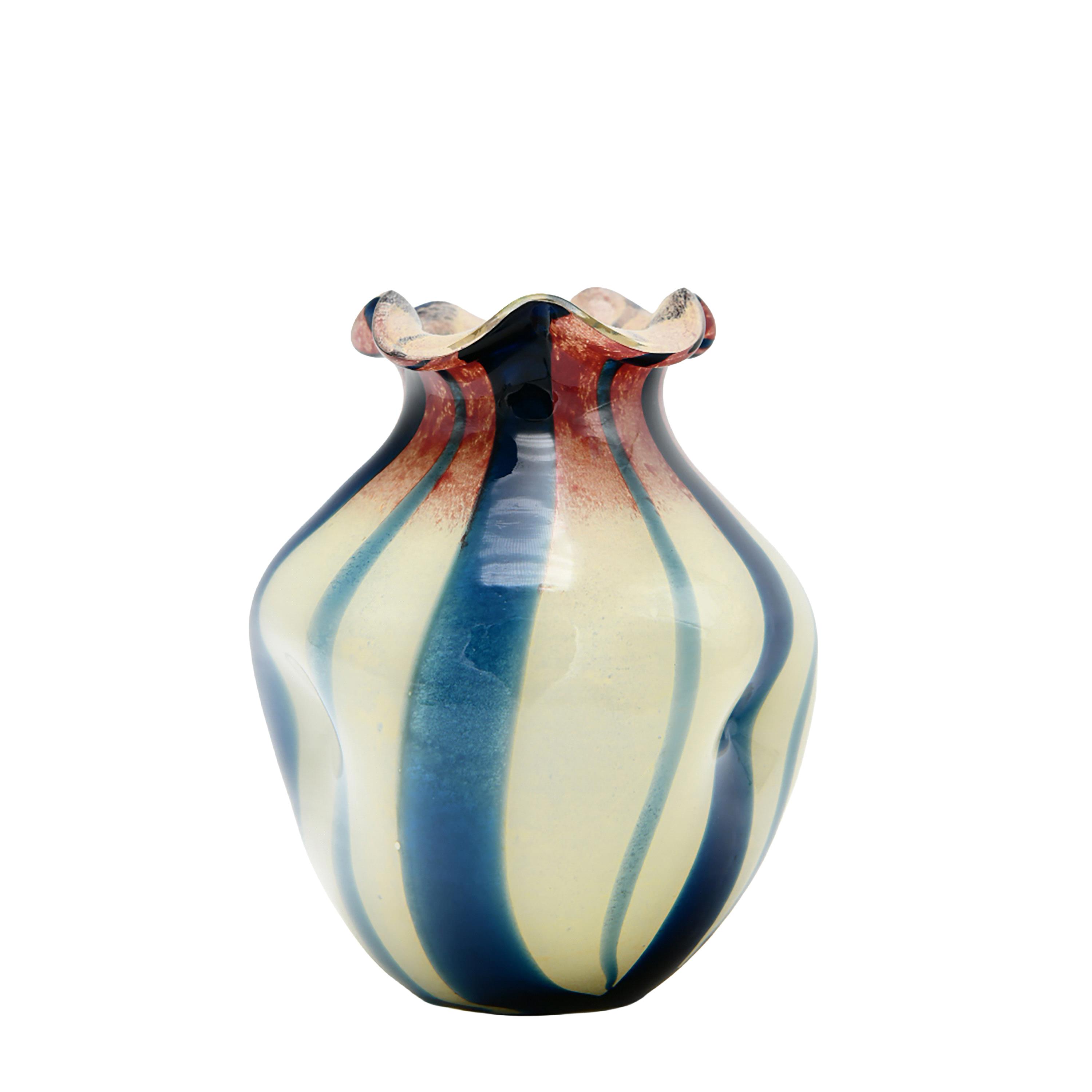 VASO D.18XH.21,5 CM C/BORDO SMERLATO