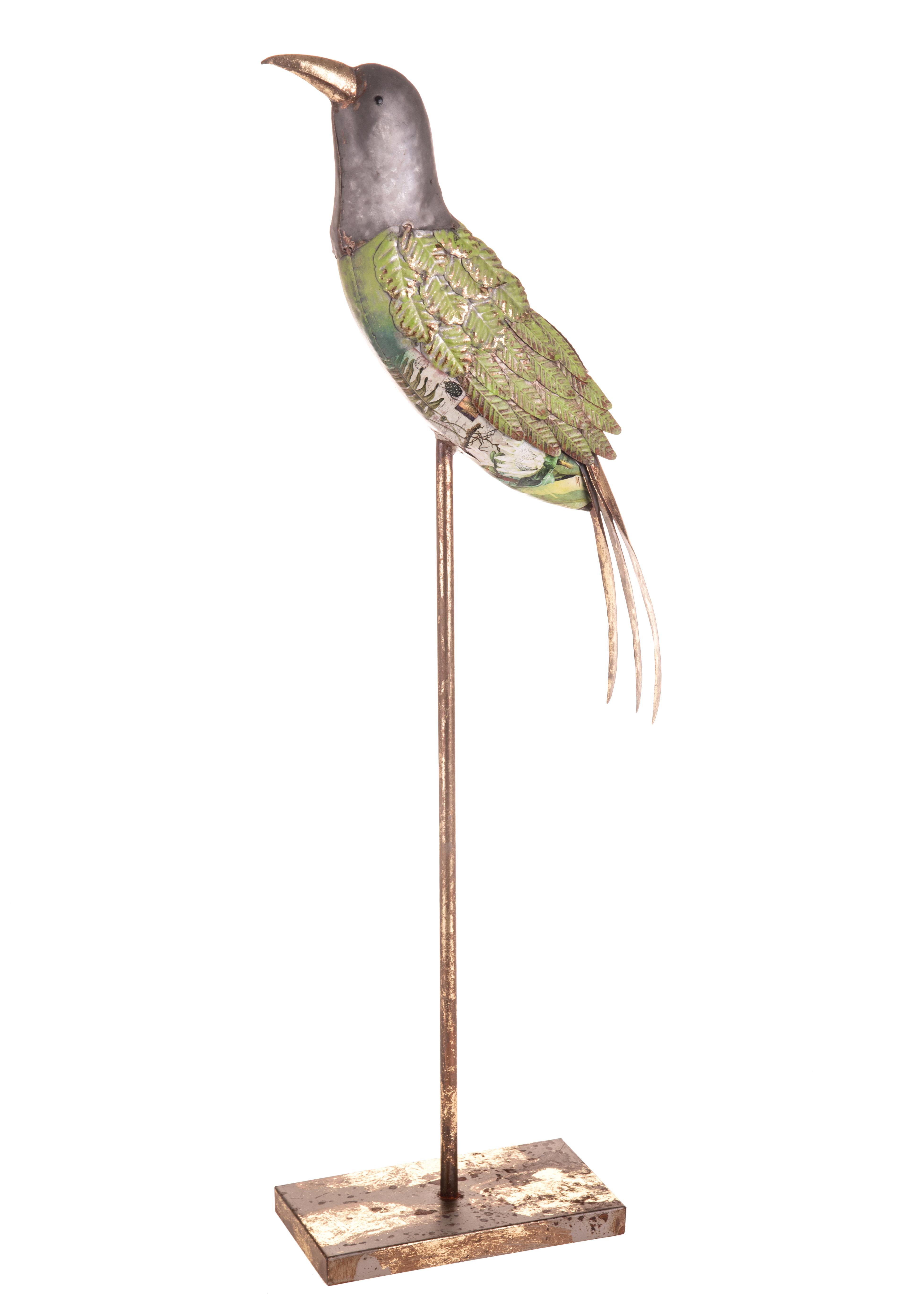 UCCELLO METALLO H.86,5 CM