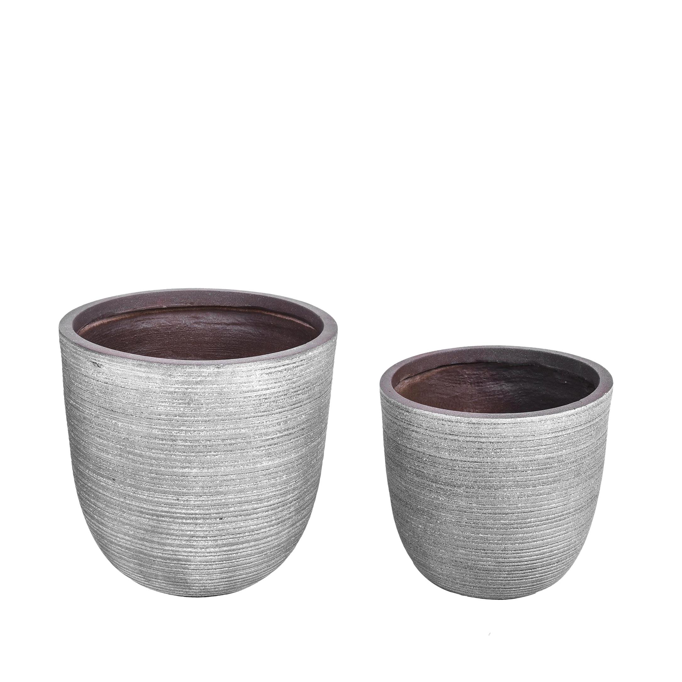 SET/2 CACHEPOT D.28-35 CM STRIPE