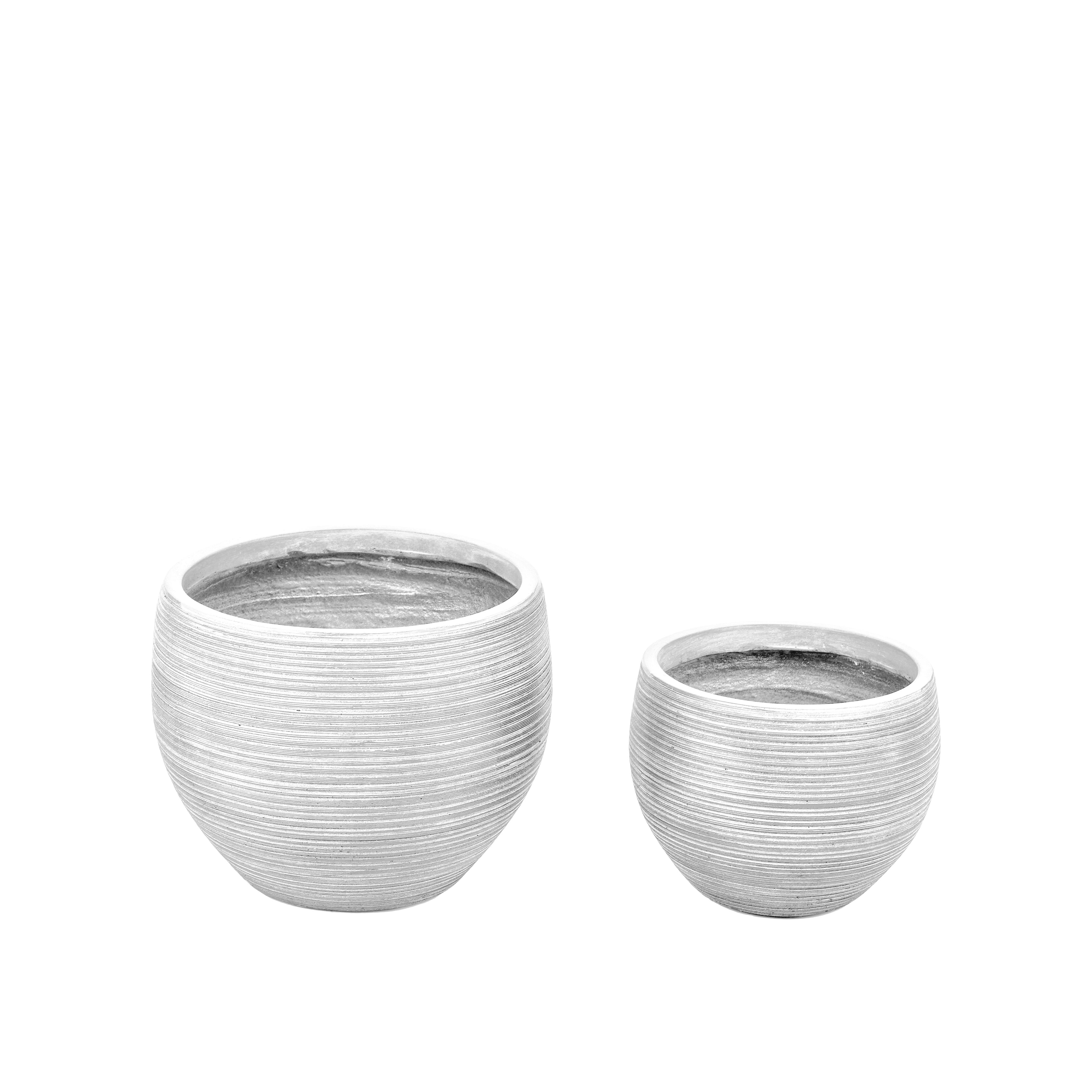 SET/2 VASO SFERA D37-29XH29-22 CM STRIPE
