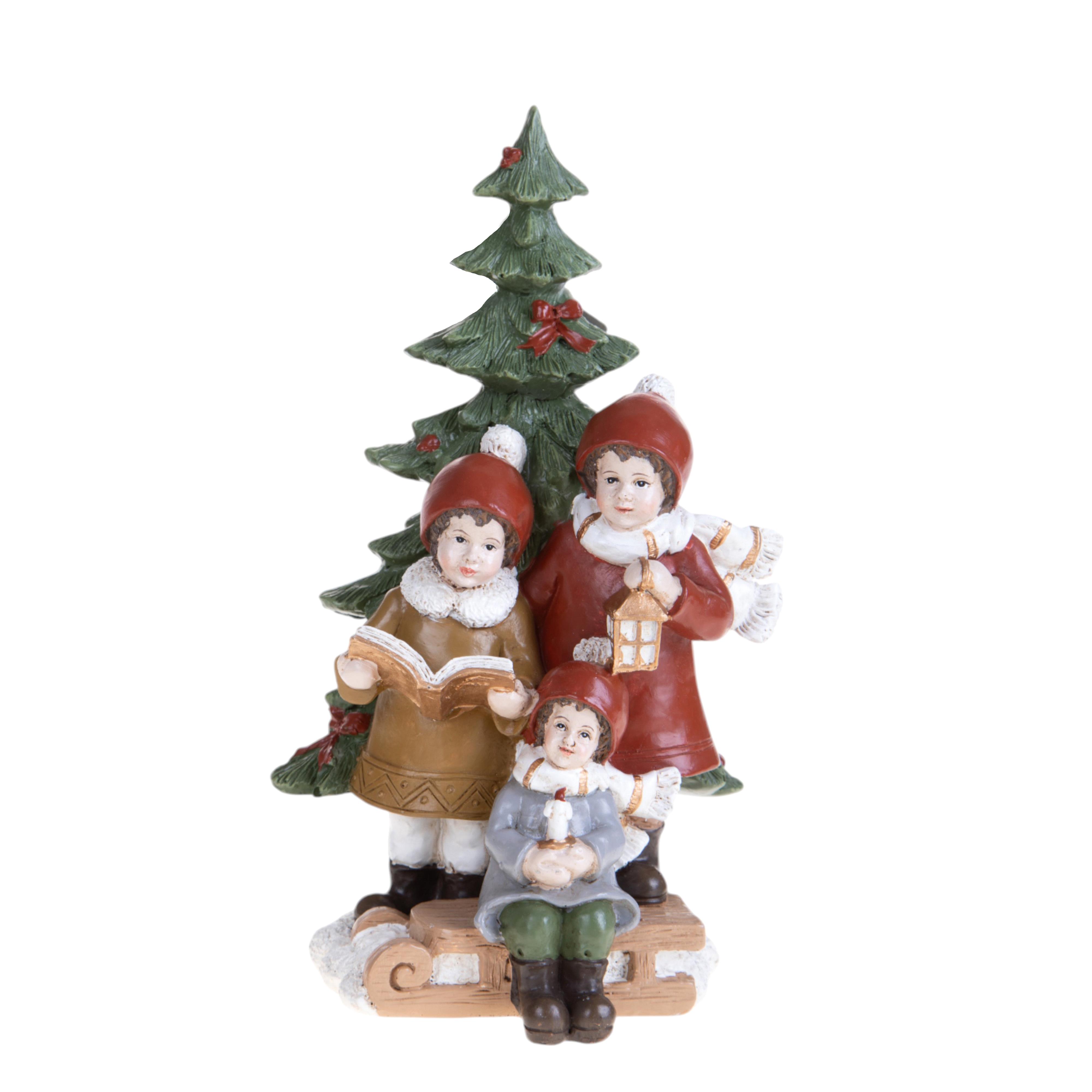 ALBERO NATALE 21 CM C/BAMBINI