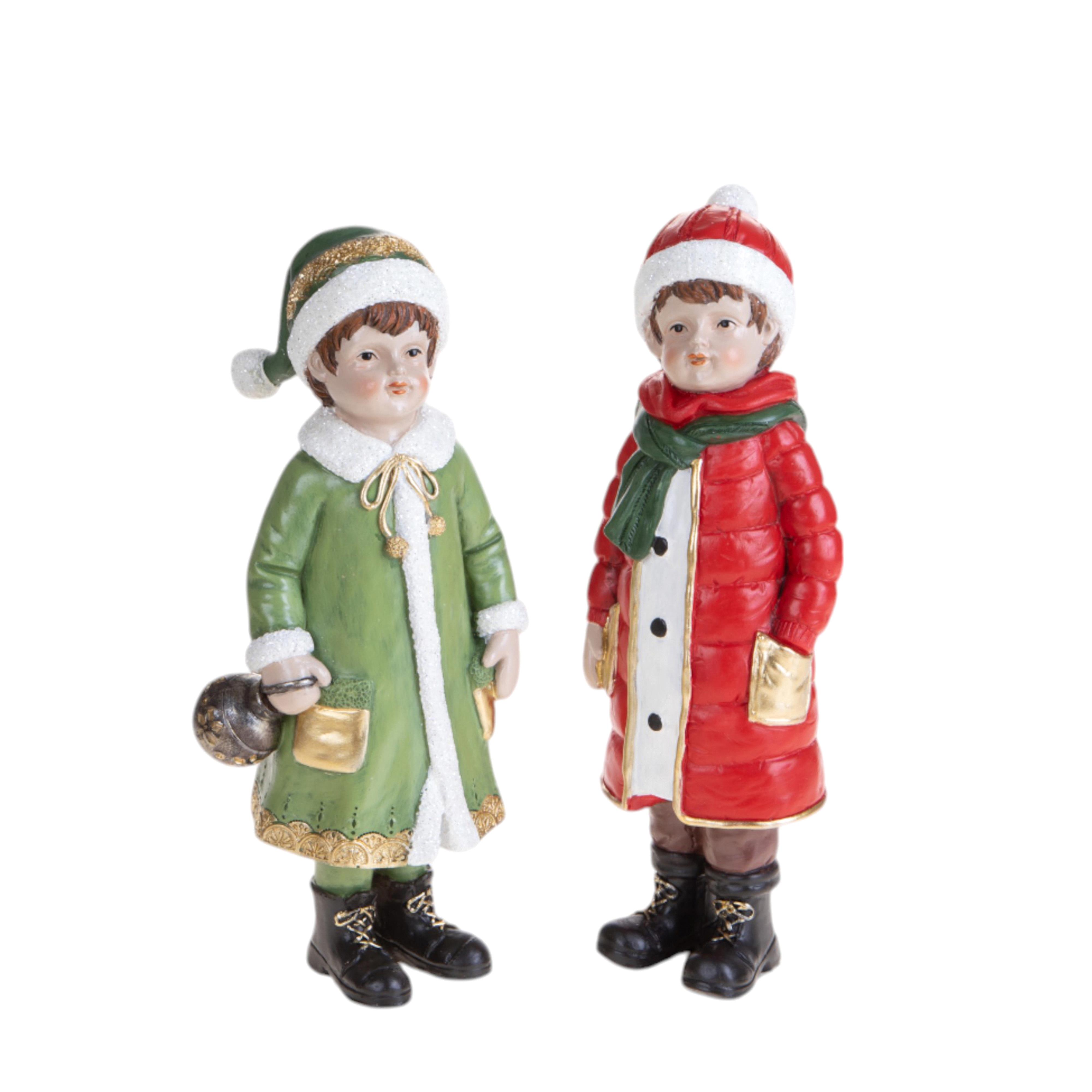 SET/2 BAMBINI C/GIACCA E SCIARPA 26 CM
