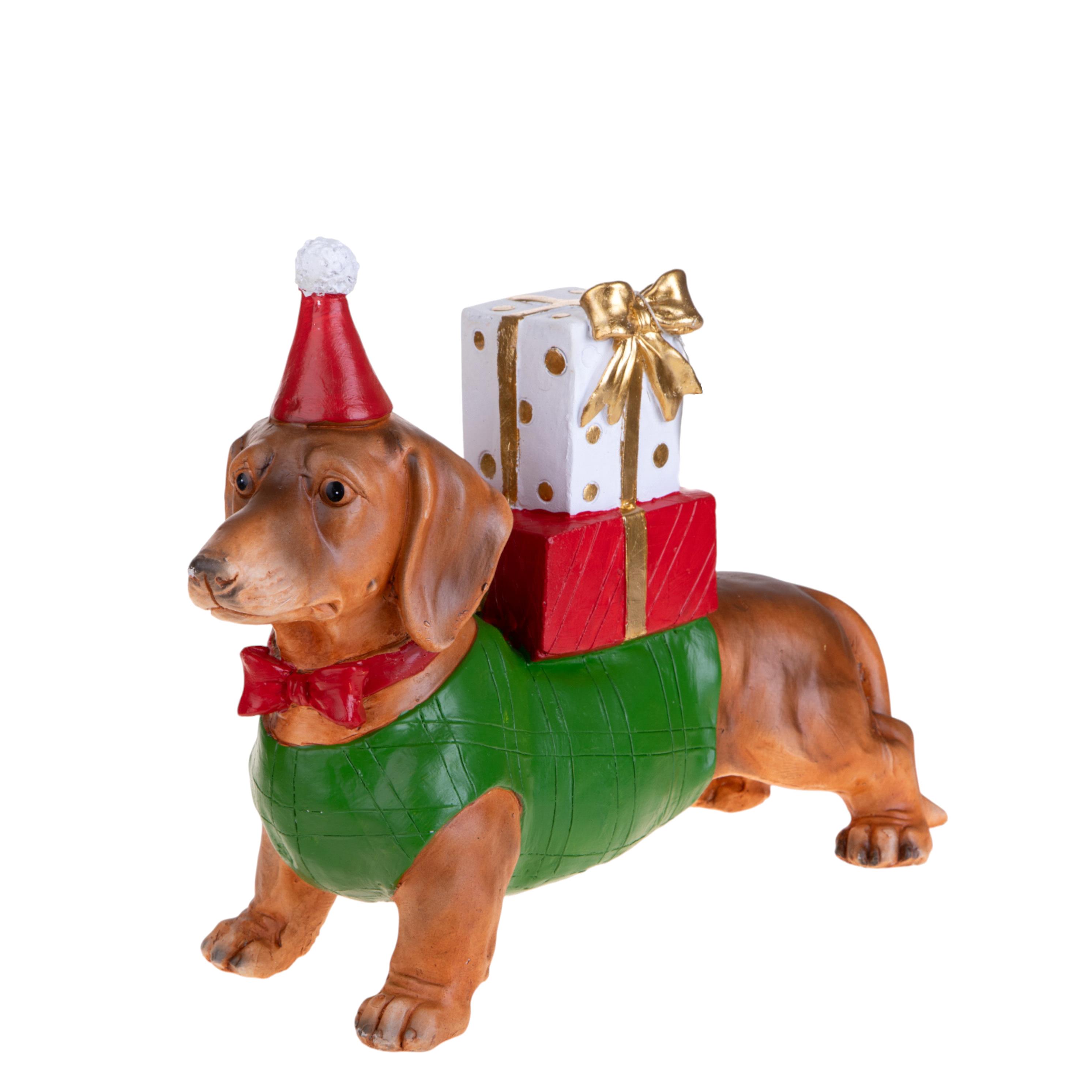 BASSOTTO 49,5 CM C/PACCHI DONO