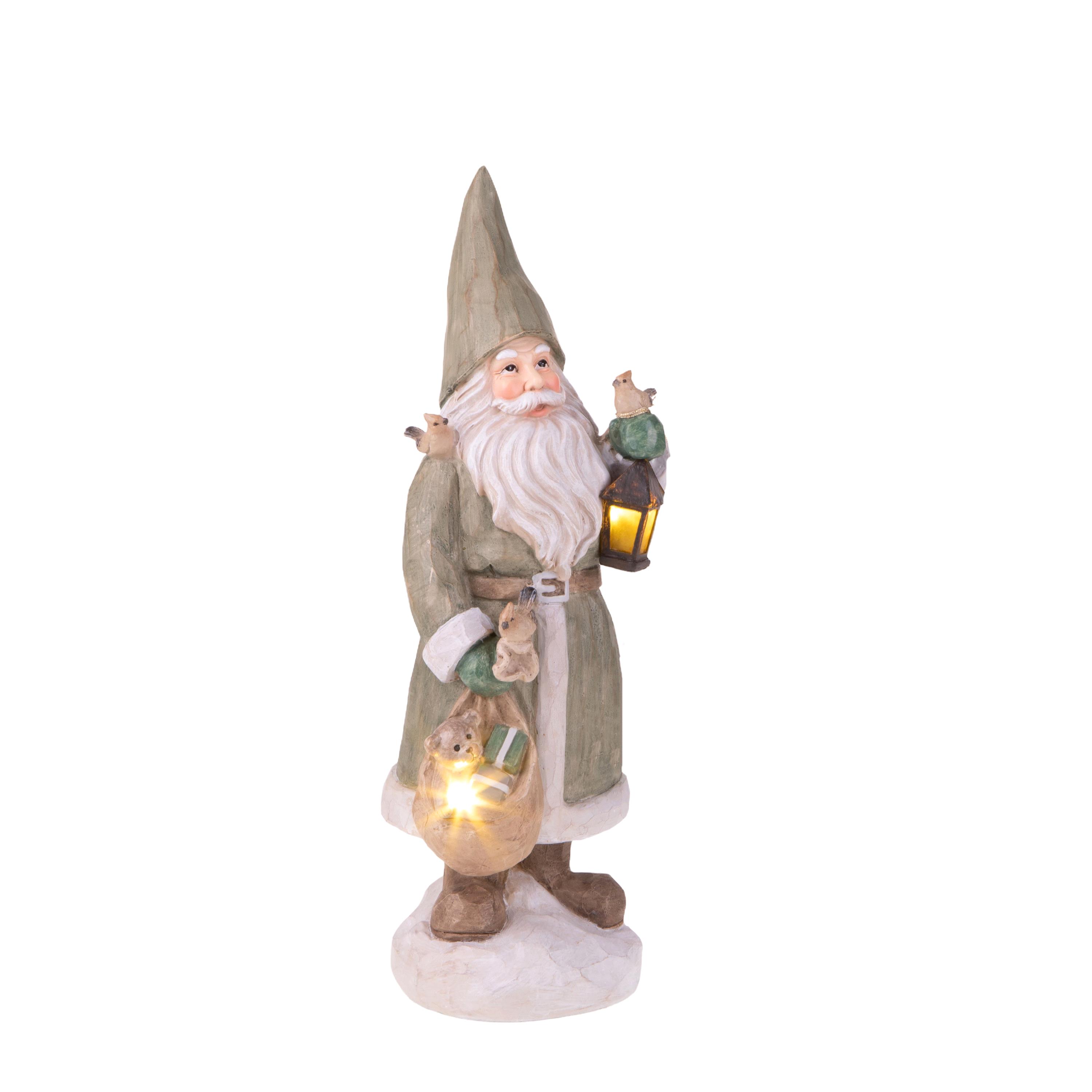 BABBO NATALE H.38 CM C/SACCO DONI