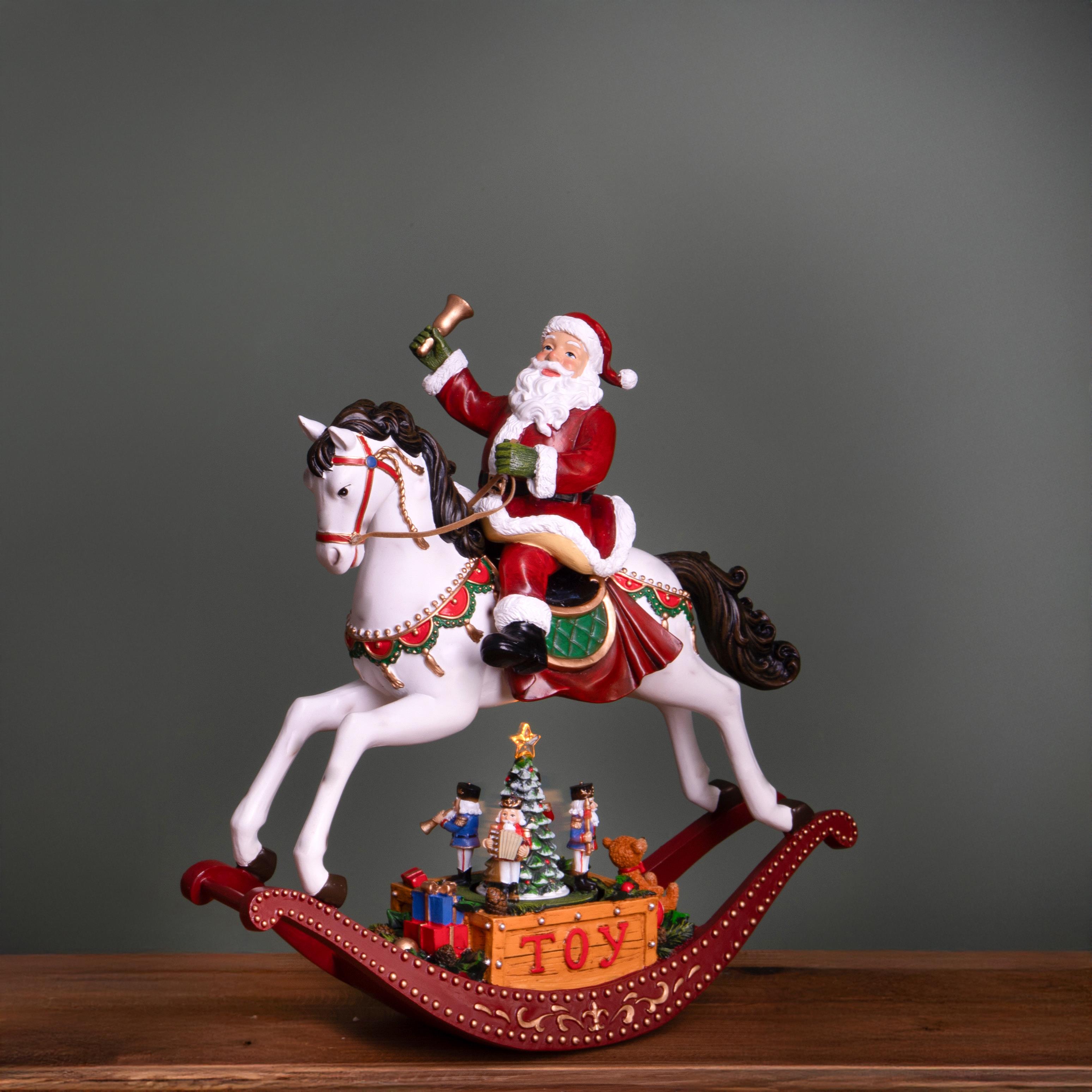 BABBO H.31 CM C/LED+MOV+MUS SU CAVALLO
