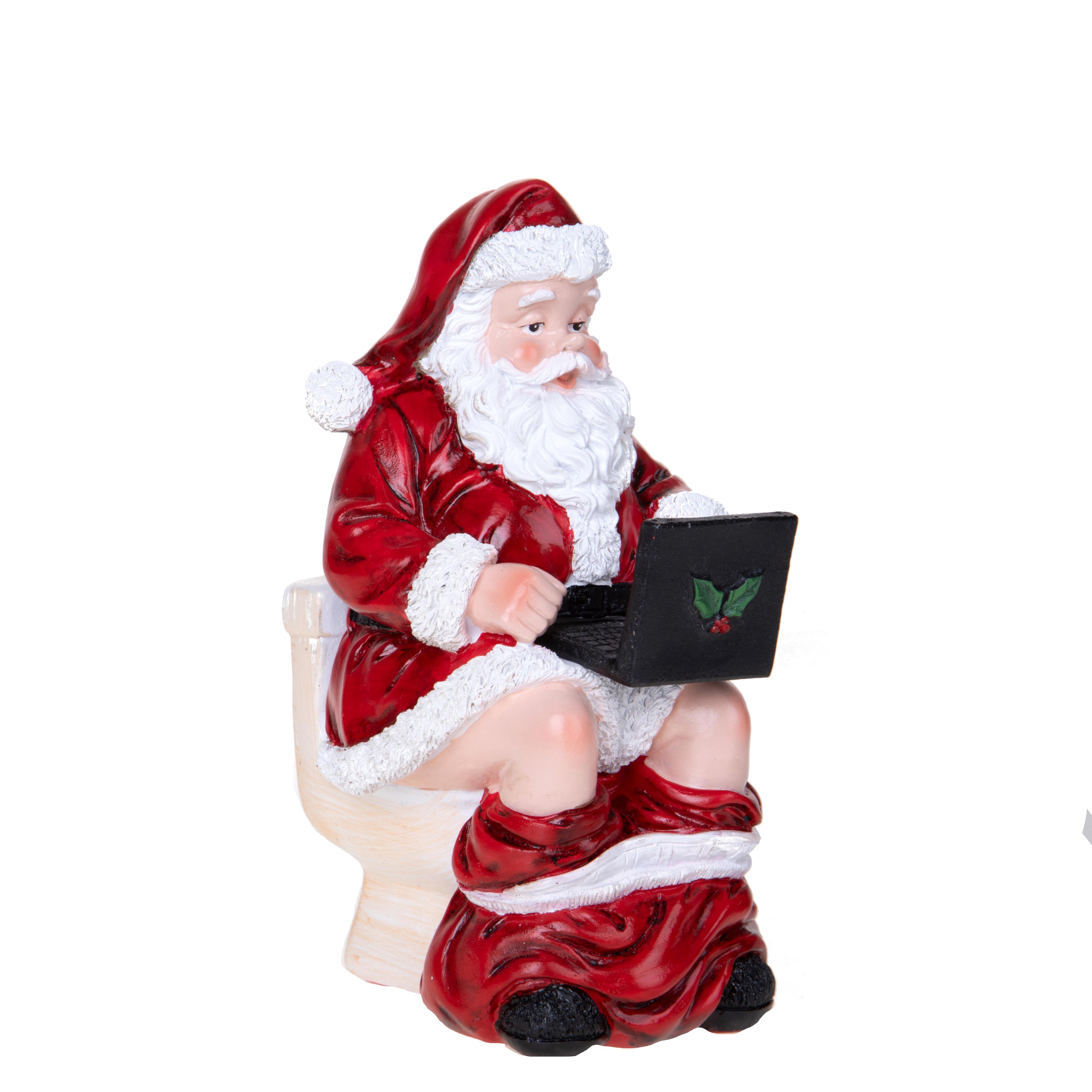 BABBO NATALE 11X9X17,5 CM SU WATER C/PC