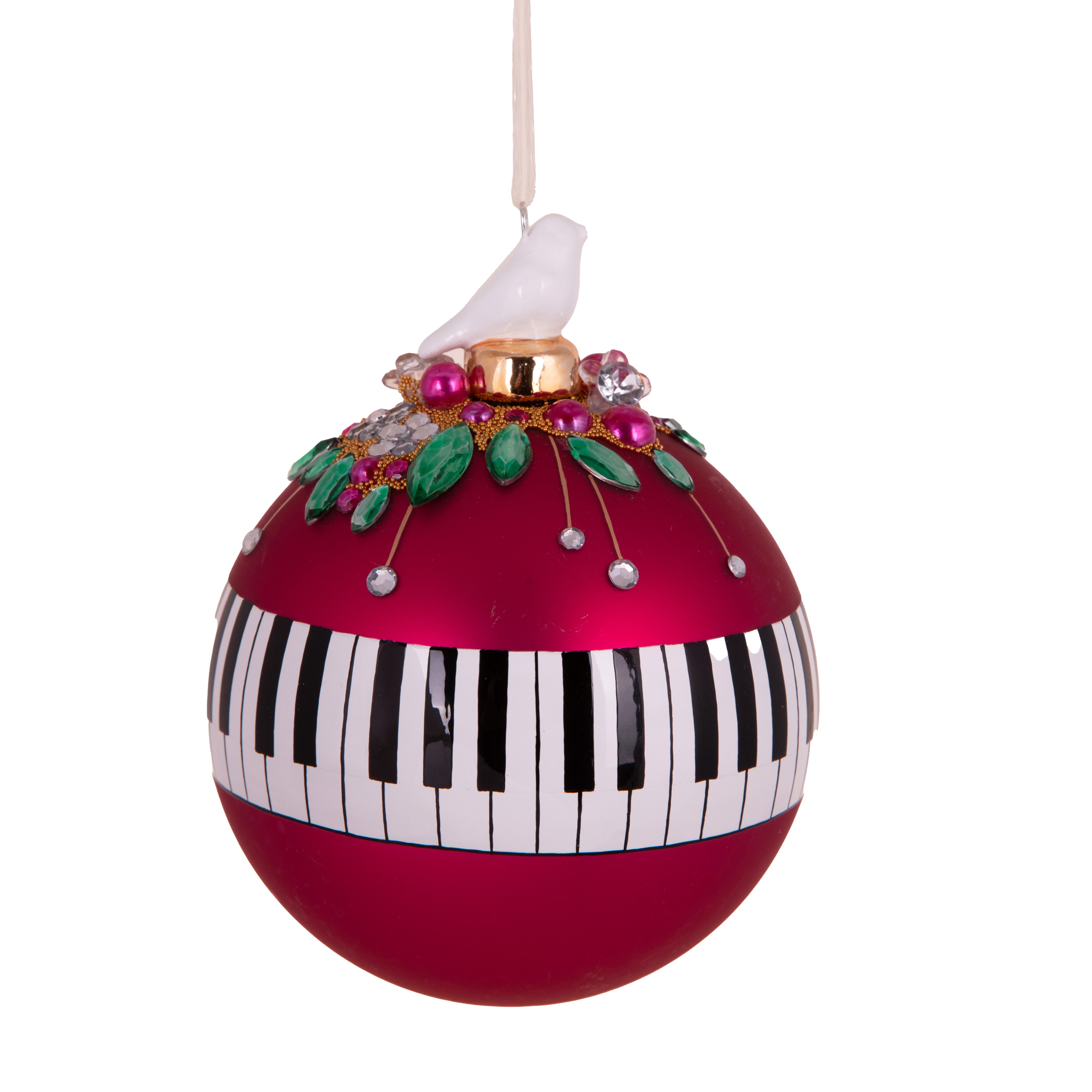 SFERA 10 CM C/DECORO PIANOFORTE