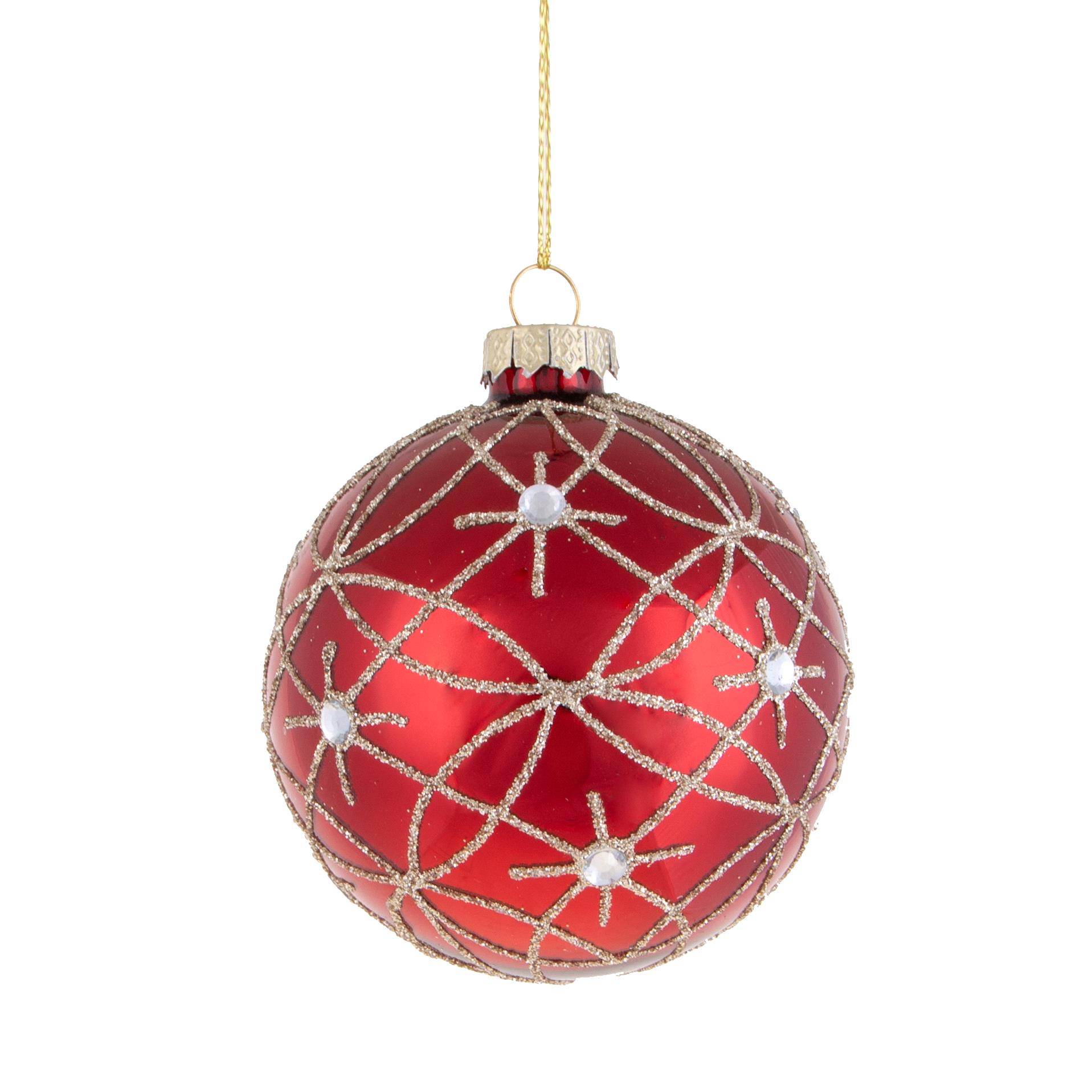 SFERA D.8 CM C/DECORI E DIAMANTI