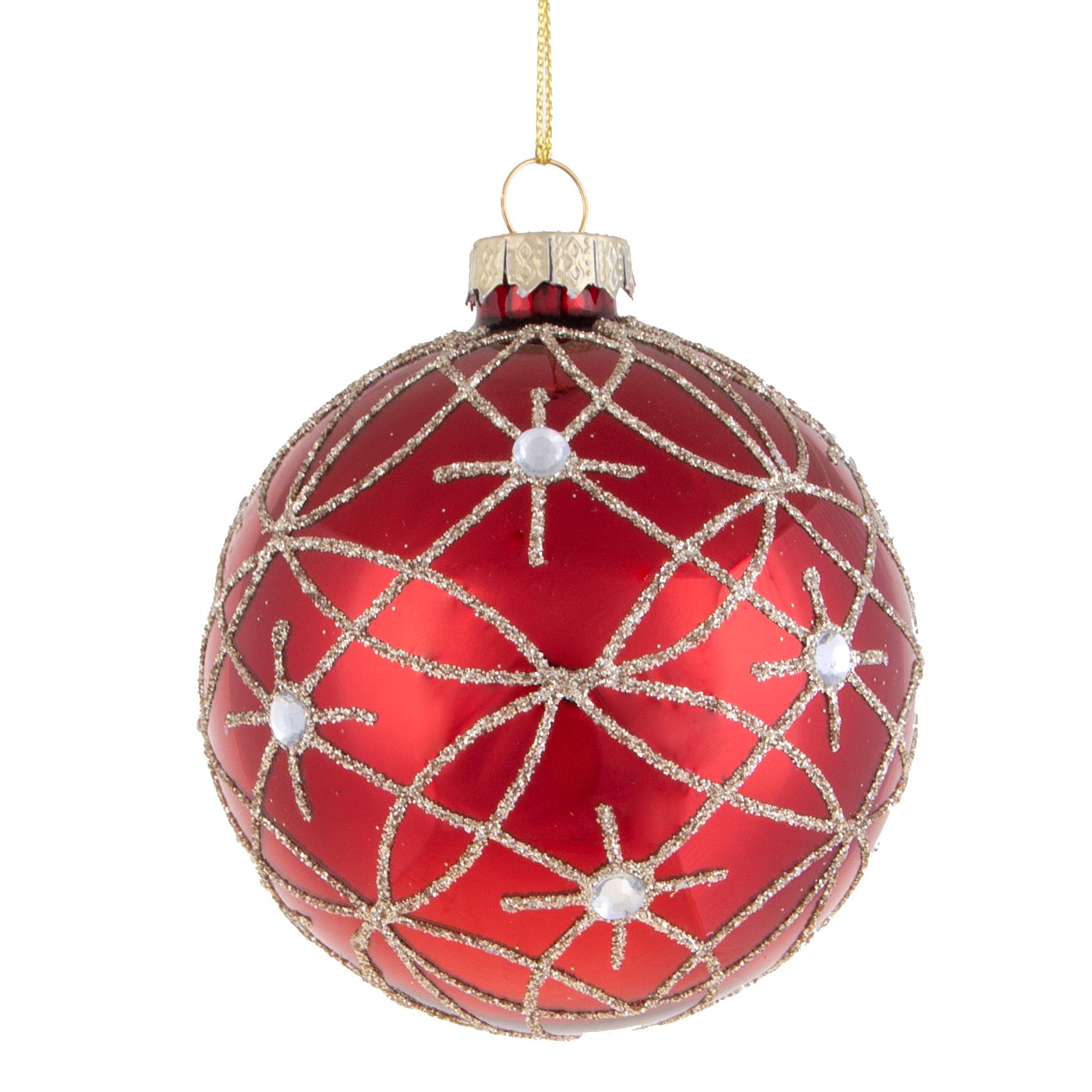 SFERA D.10 CM C/DECORI E DIAMANTI
