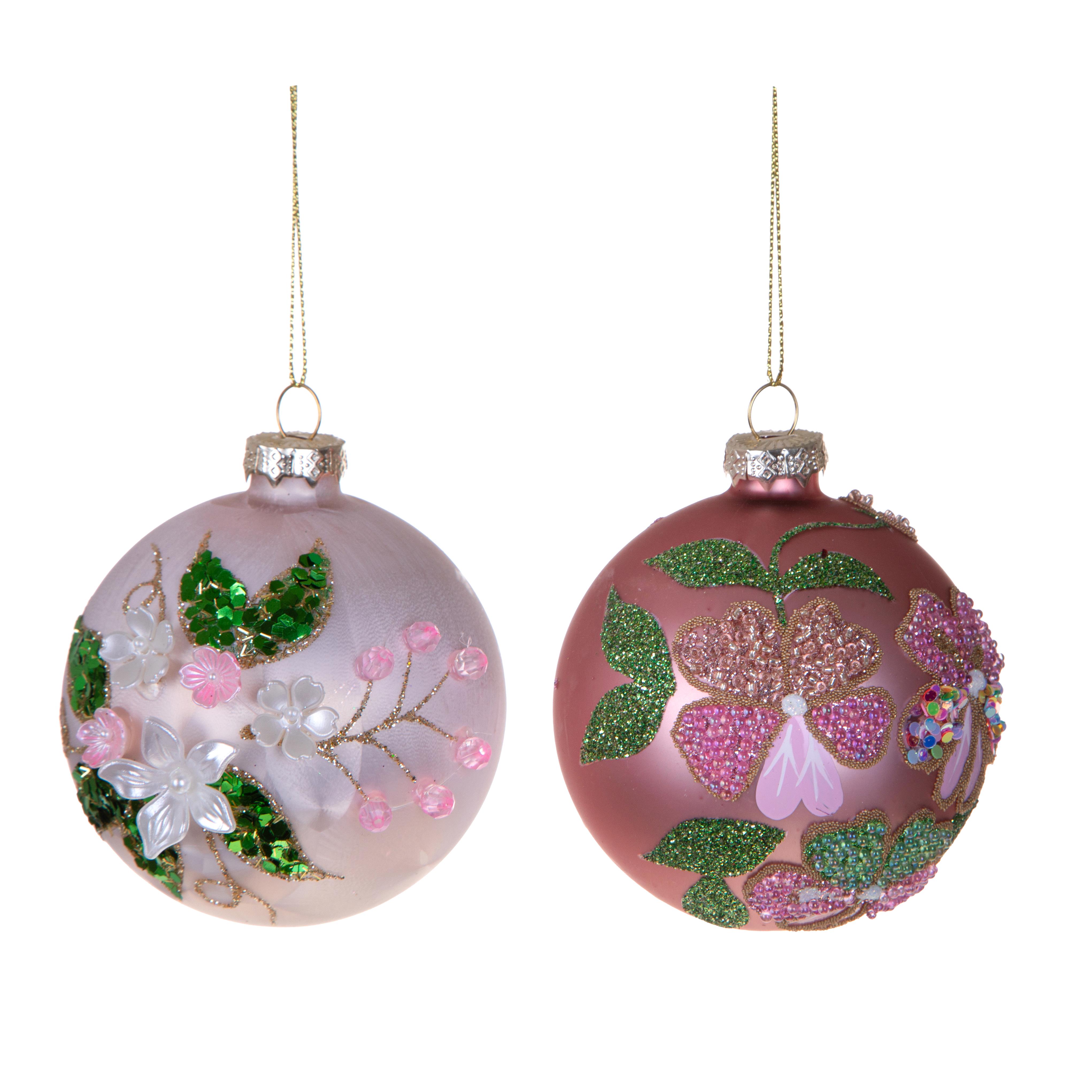 SFERA D.8 CM C/FIORI RILIEVO