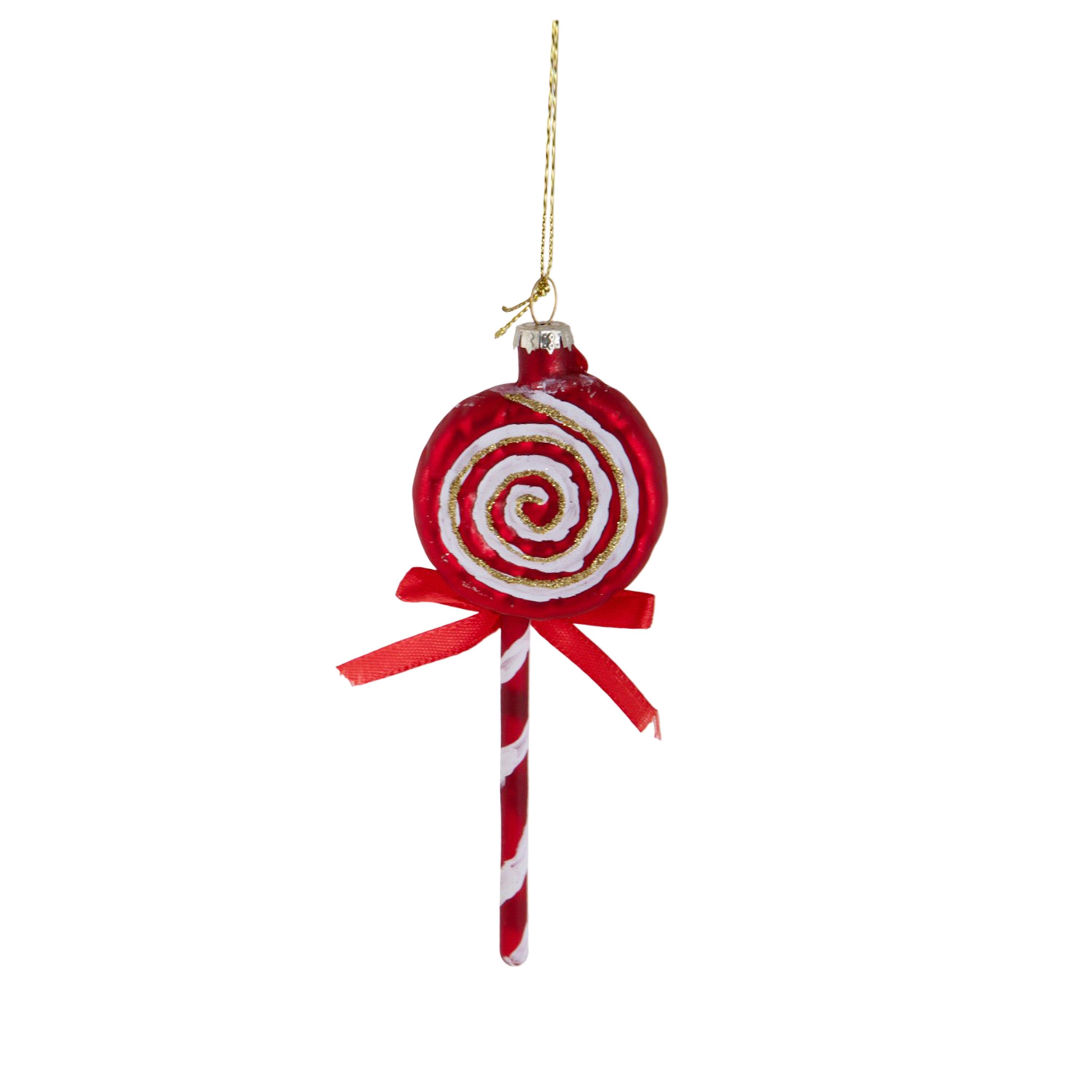 DEC.CANDYCANE H.13,5 CM C/FIOCCO